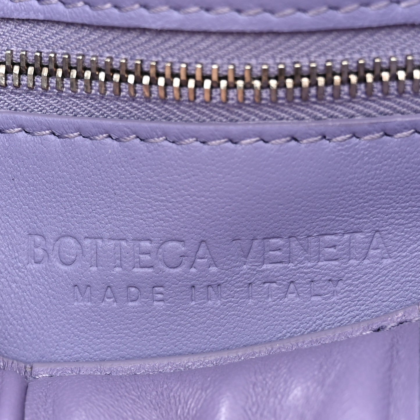 Nappa Maxi Intreccio Padded Cassette Crossbody Bag Lavender