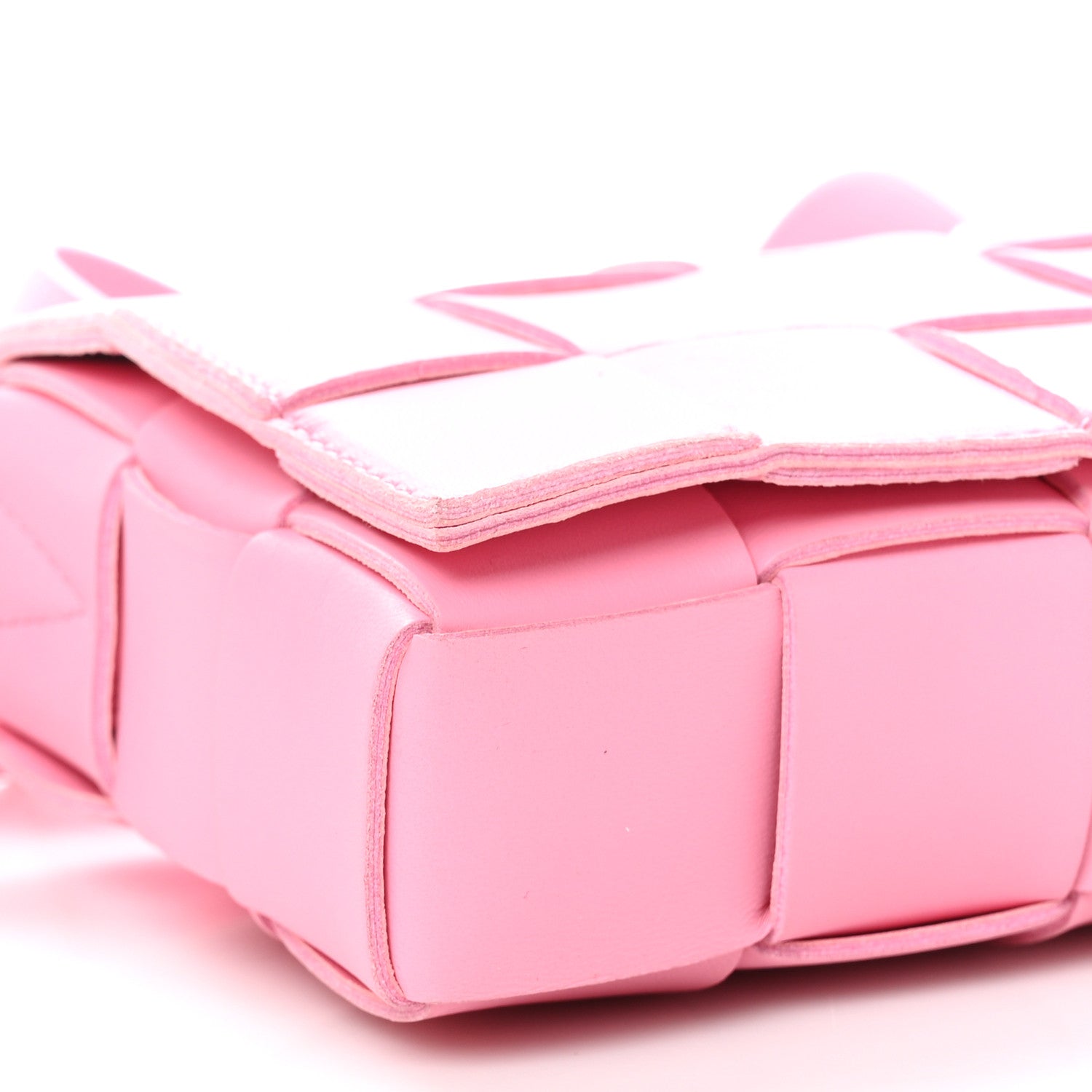 Bottega Veneta Lambskin Maxi Intreccio Small Cassette Crossbody Bag Ribbon 9 of 9