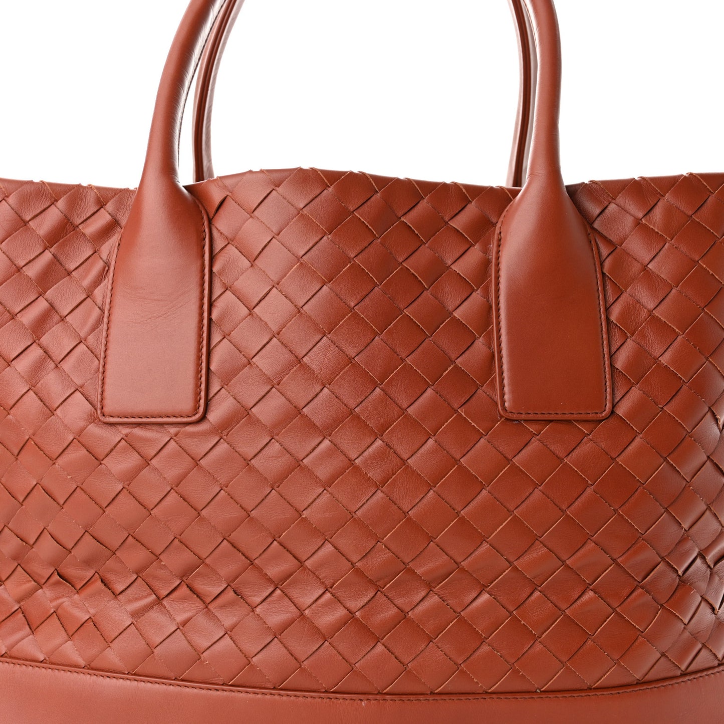 Nappa Intrecciato Tote Rust
