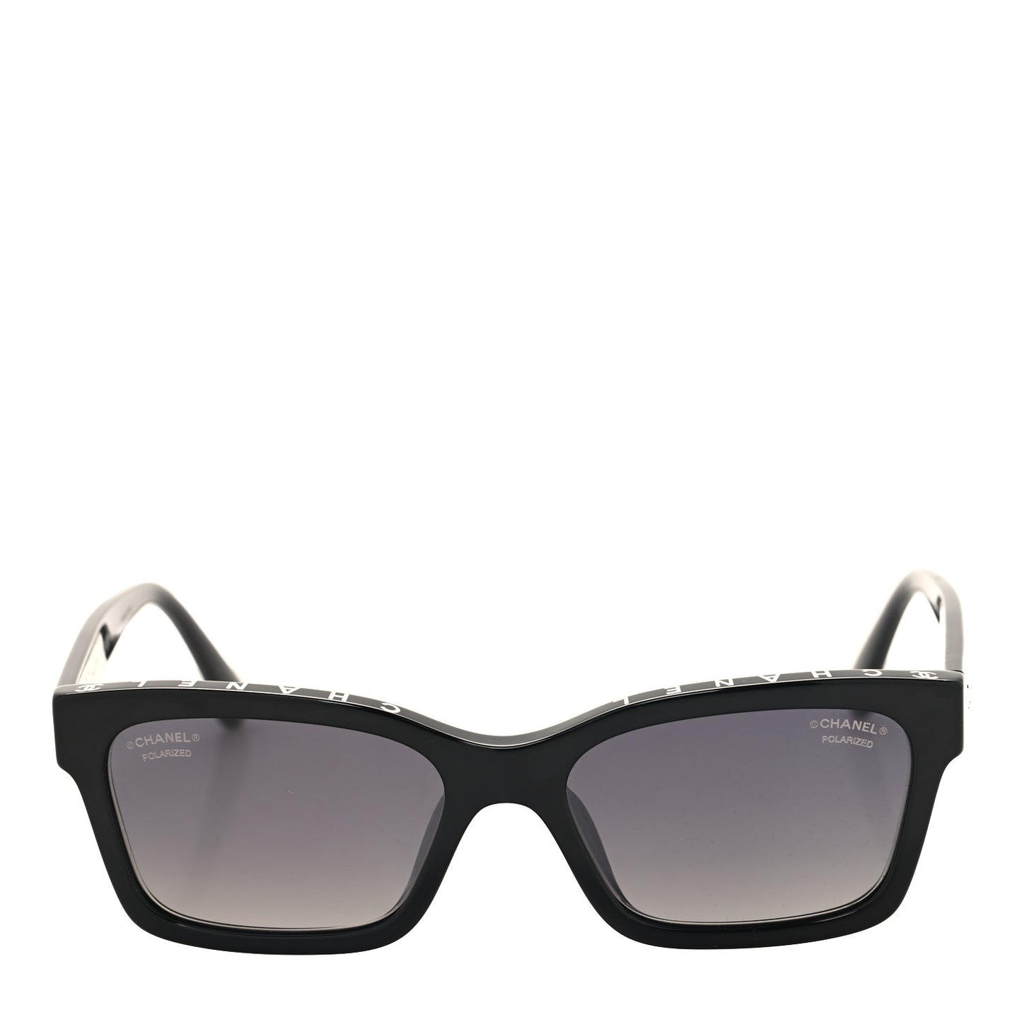 Acetate Polarized Square Sunglasses 5417-A Black