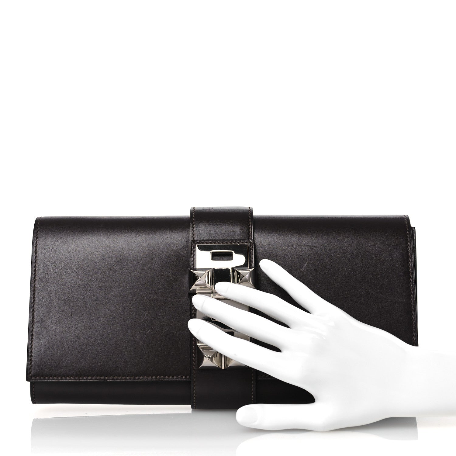 Hermes Box Medor 23 Clutch Chocolate 2 of 13