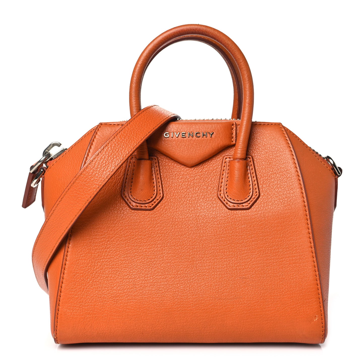 Sugar Goatskin Mini Antigona Rust