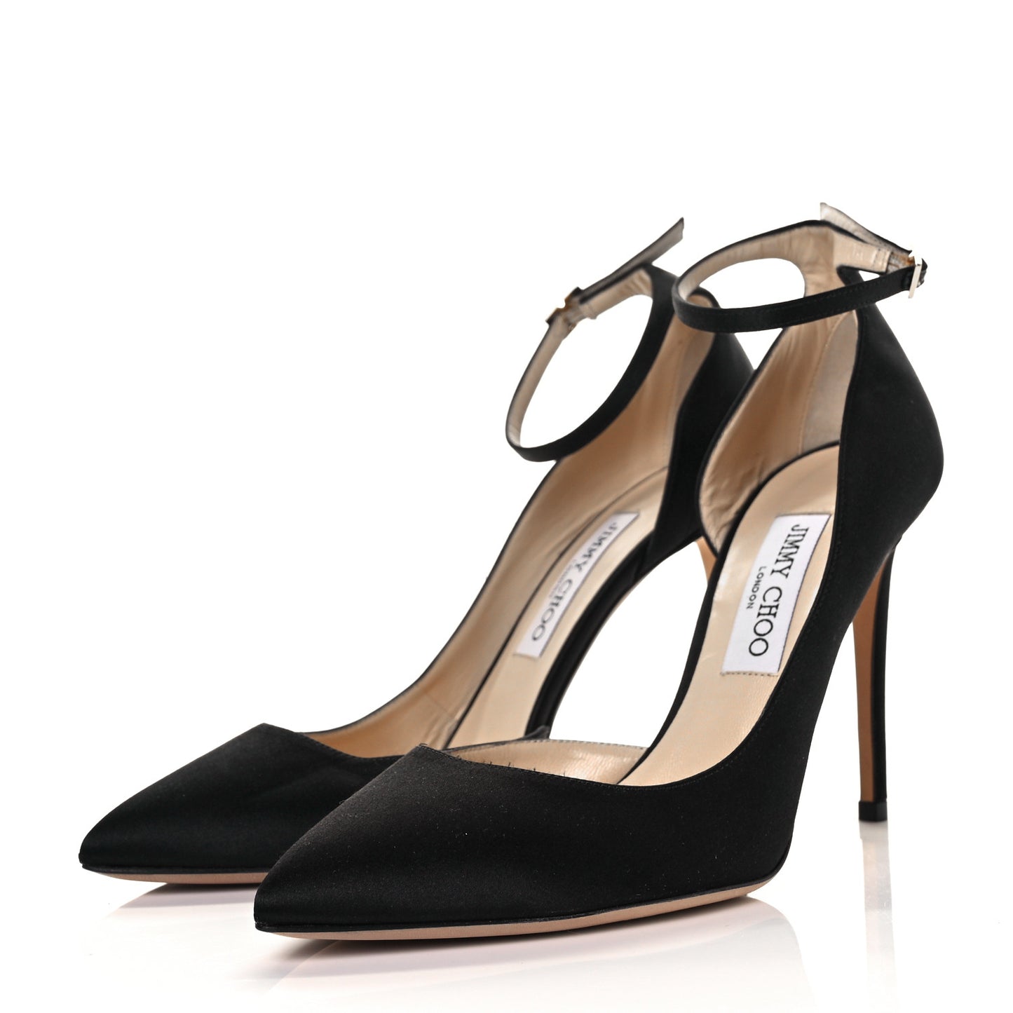 Satin Rosa 100 Pumps 39.5 Black