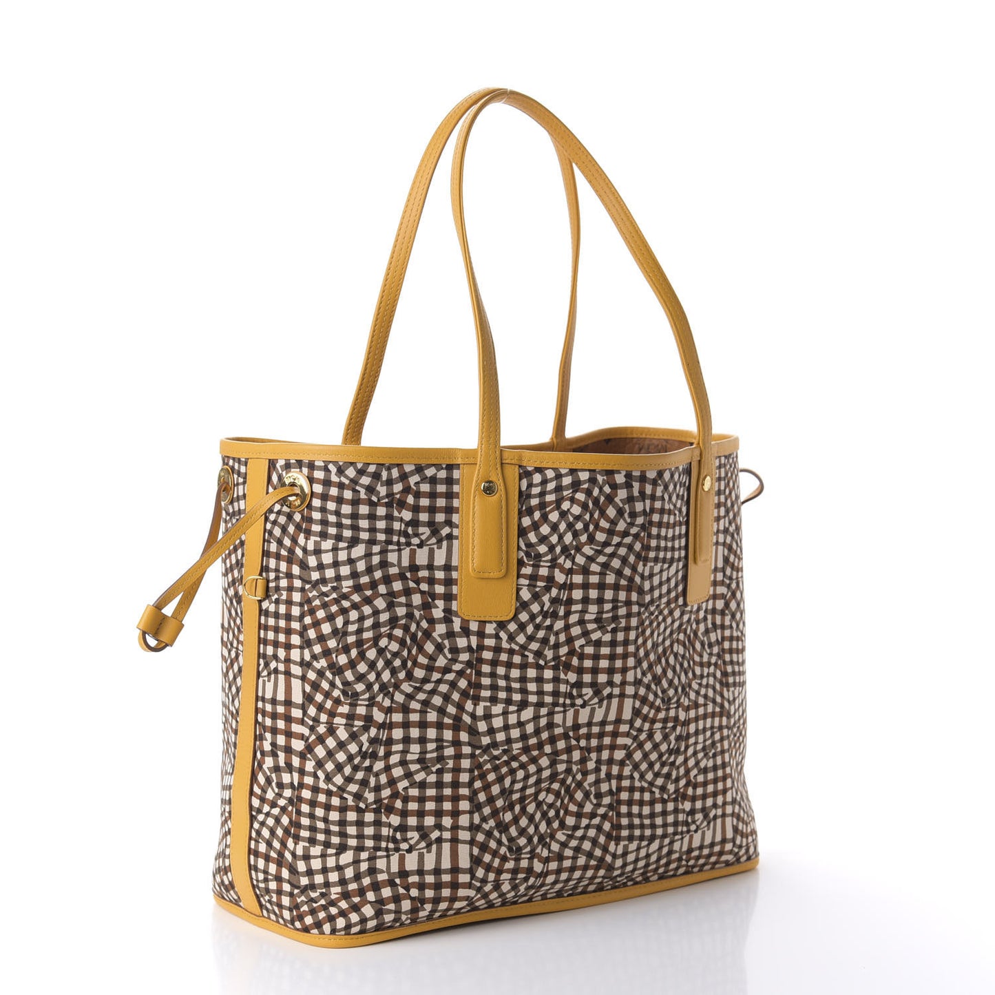 Visetos Medium Liz Reversible Shopper Tote Cognac Yellow