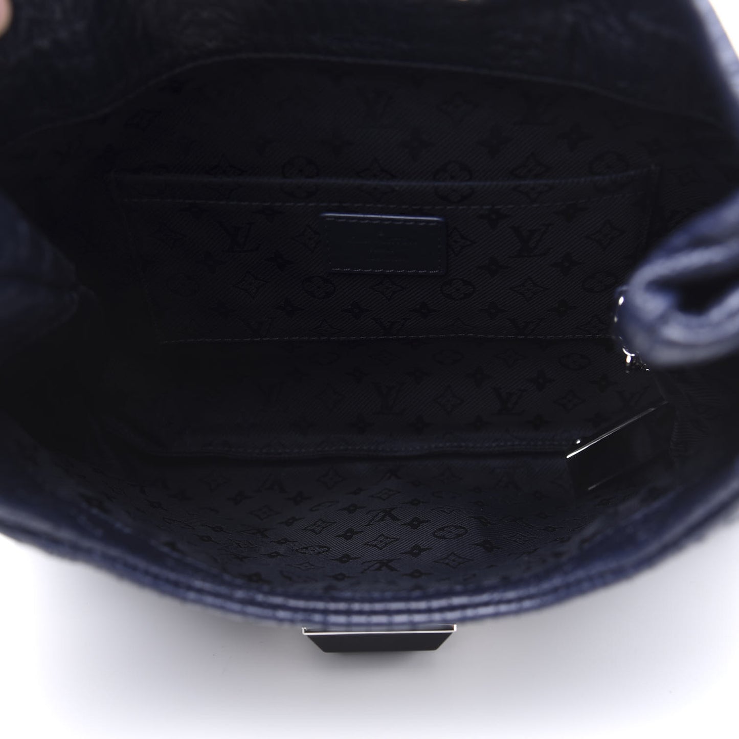 Calfskin Quilted Monogram Altair Clutch Navy