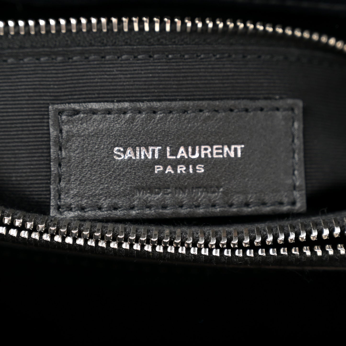Calfskin Y Quilted Monogram Medium Loulou Chain Satchel Black