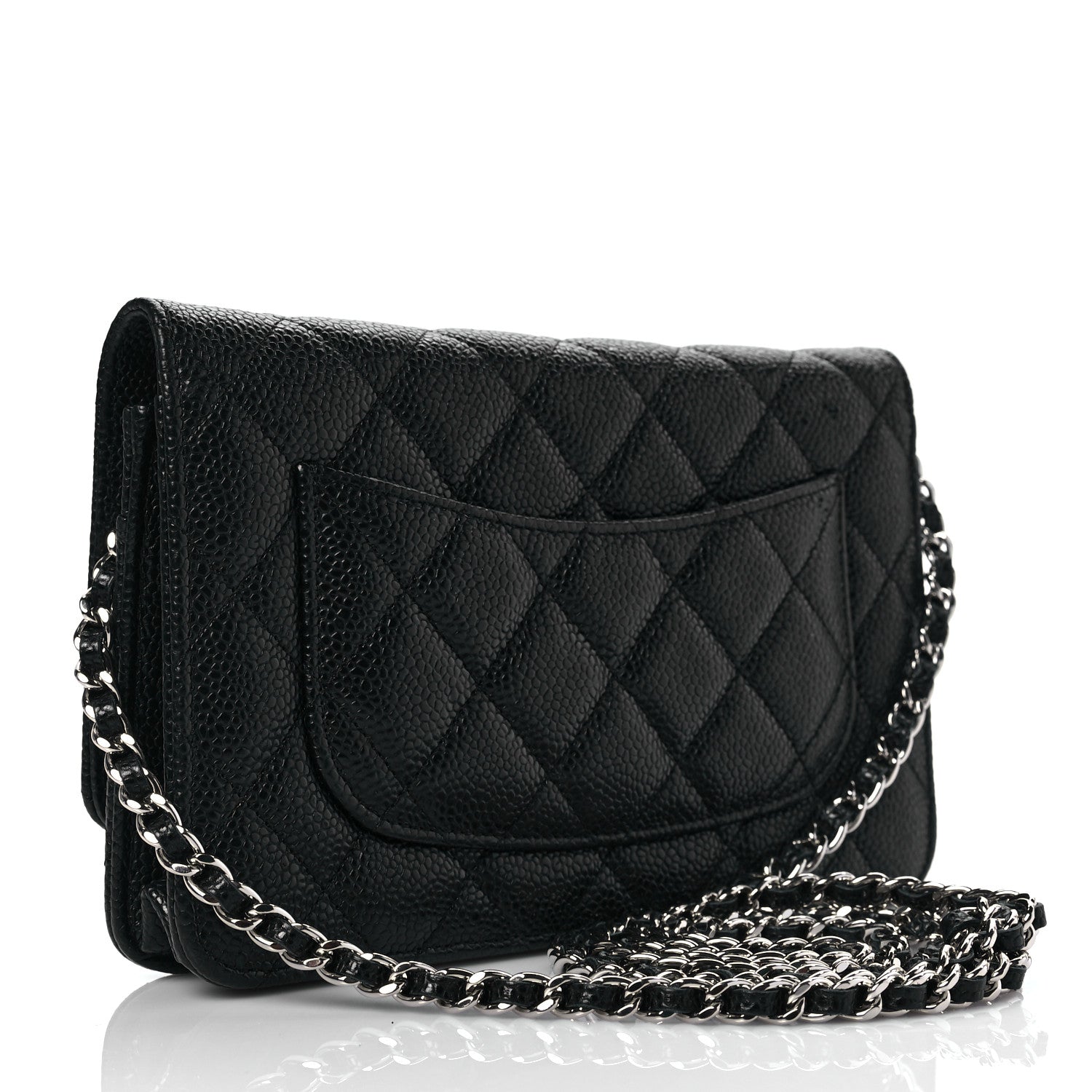 Chanel Caviar Quilted Wallet On Chain WOC Black 3 of 9