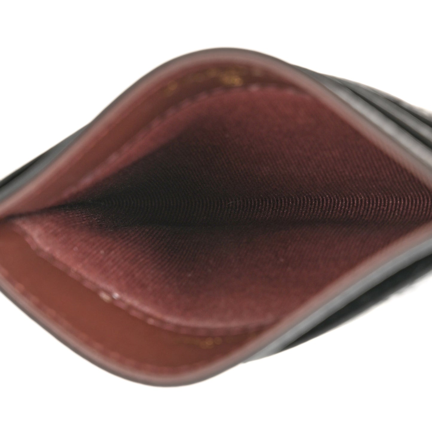 Caviar Quilted Card Holder Black