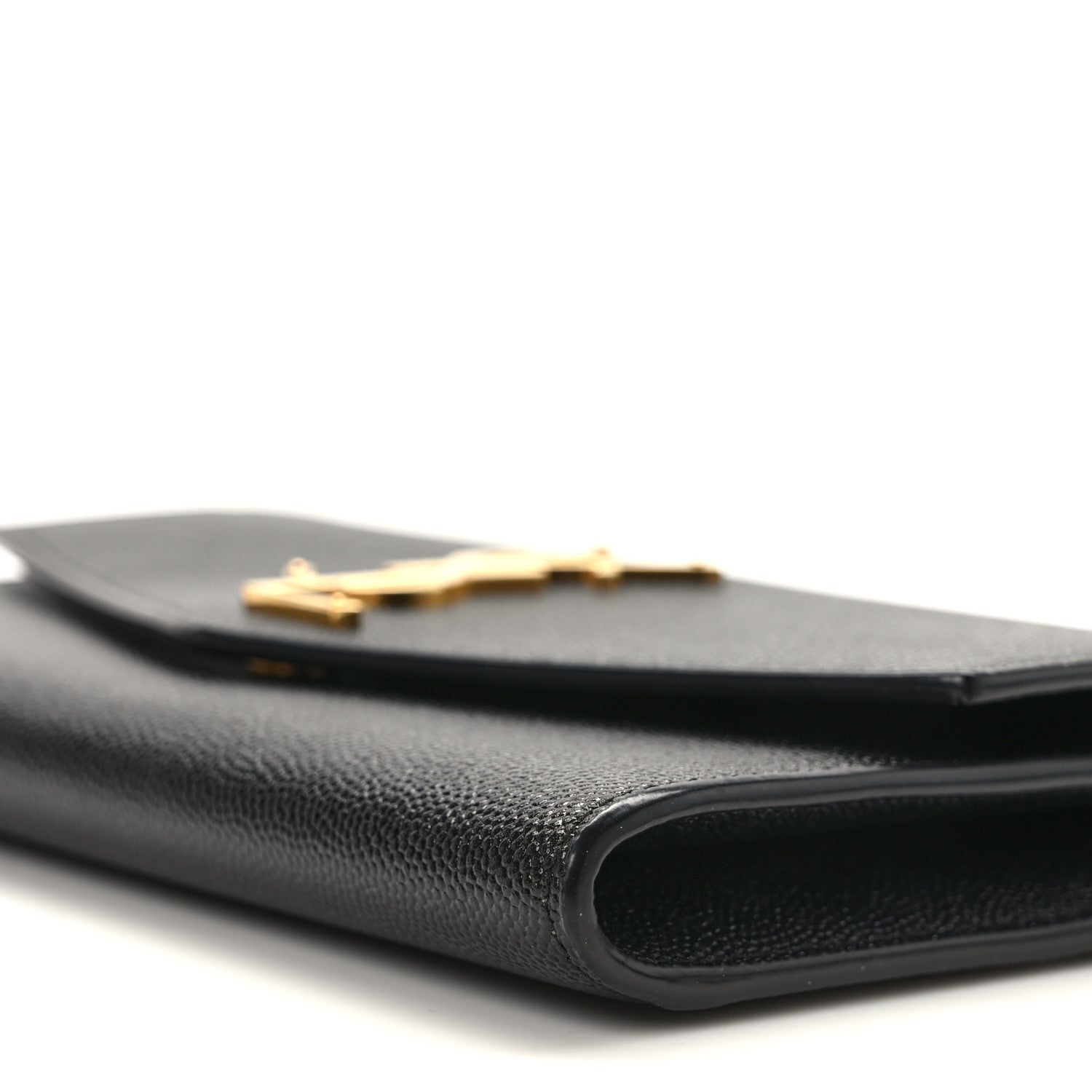 Saint Laurent Grain de Poudre Uptown Chain Wallet Black 10 of 12