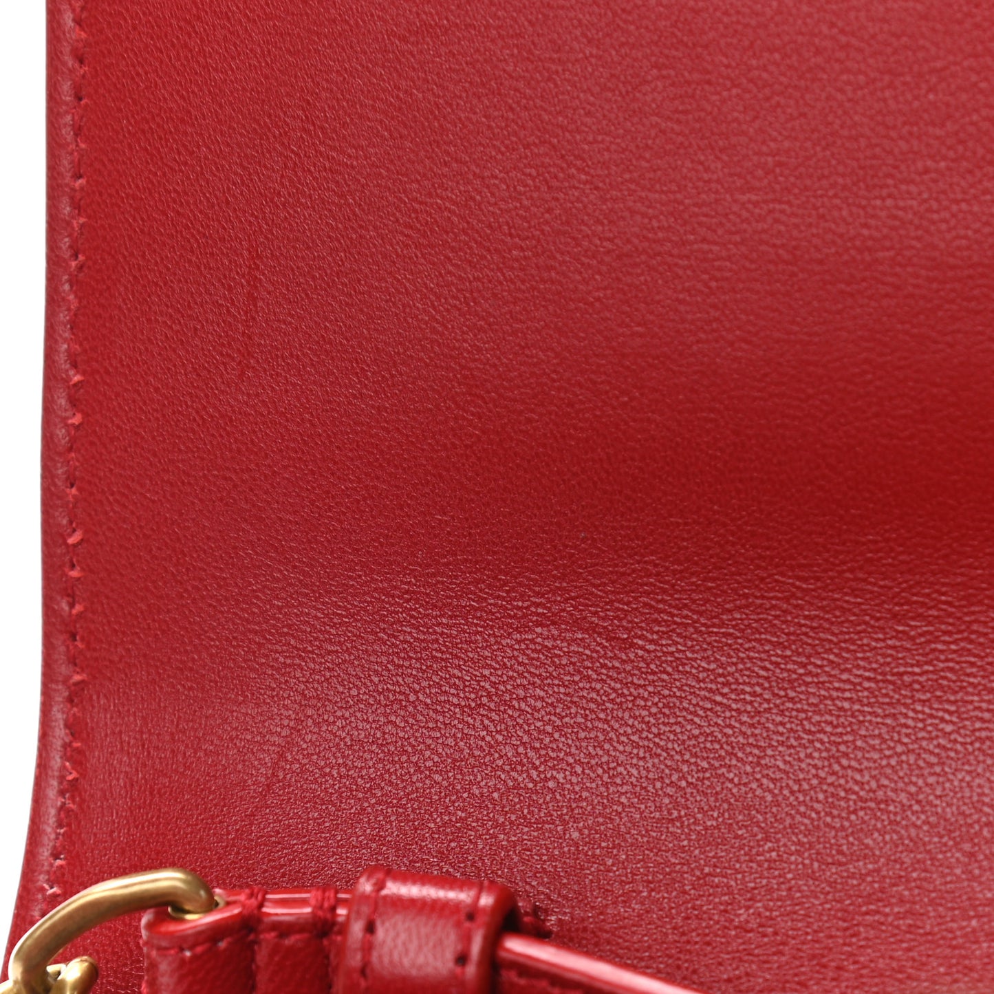 Patent Calfskin Monogram Kate Wallet On Chain Rouge Eros