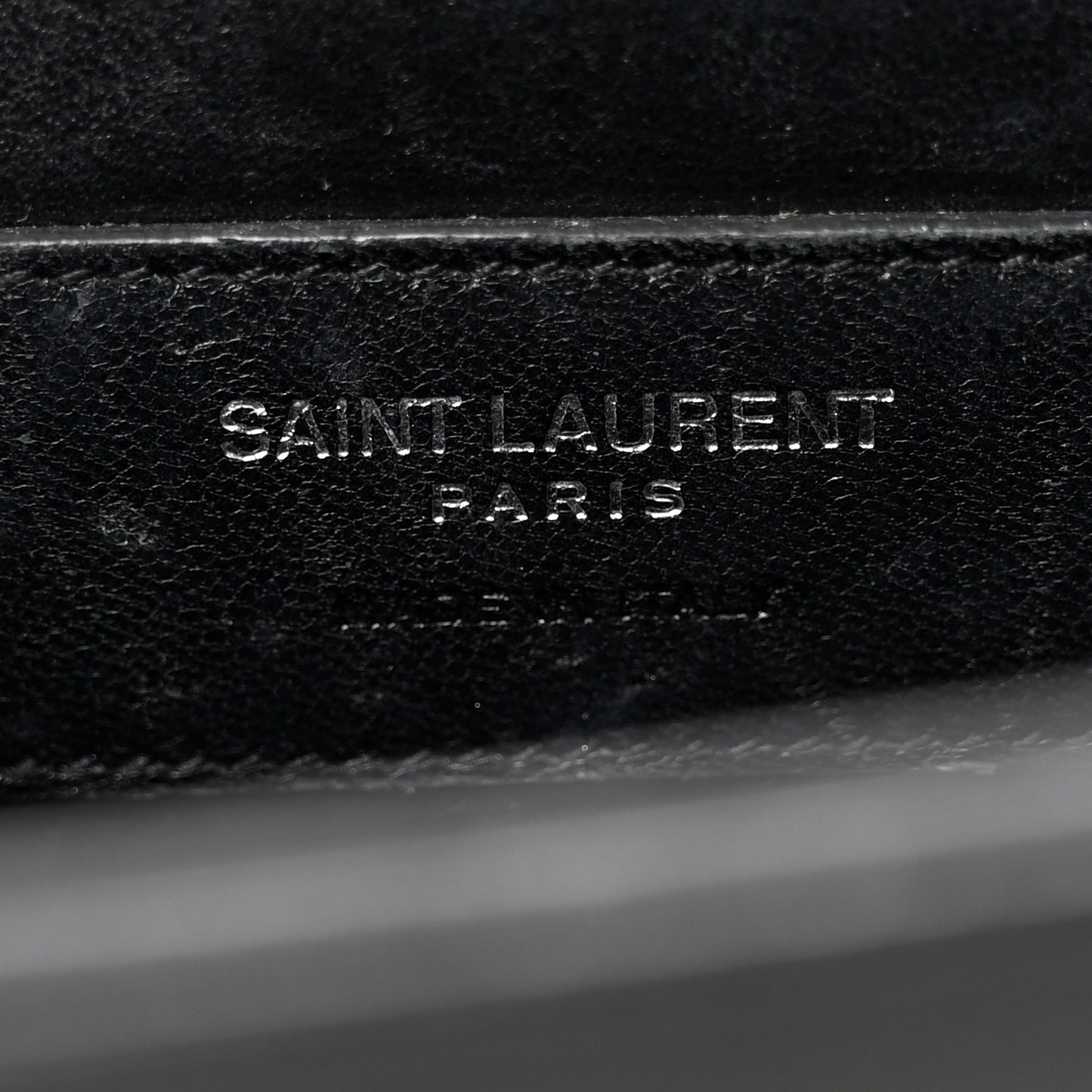 Grain De Poudre Medium Classic Monogram Monochrome Kate Satchel Black