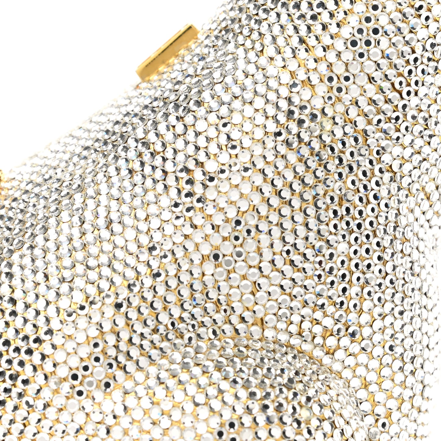 Swarovski Crystal Polar Bear Minaudiere Clutch White