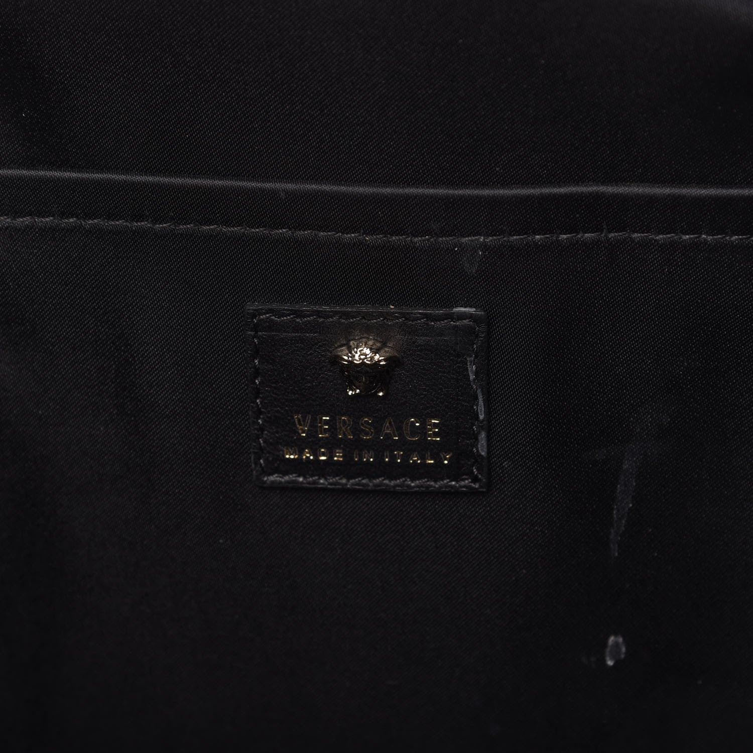 Versace Calfskin Palazzo Medusa Chain Backpack Black 9 of 10