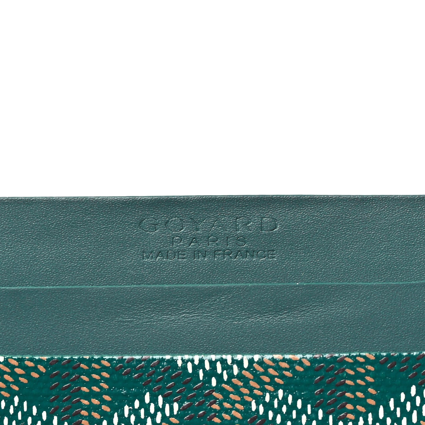 Goyardine Saint Sulpice Card Holder Green