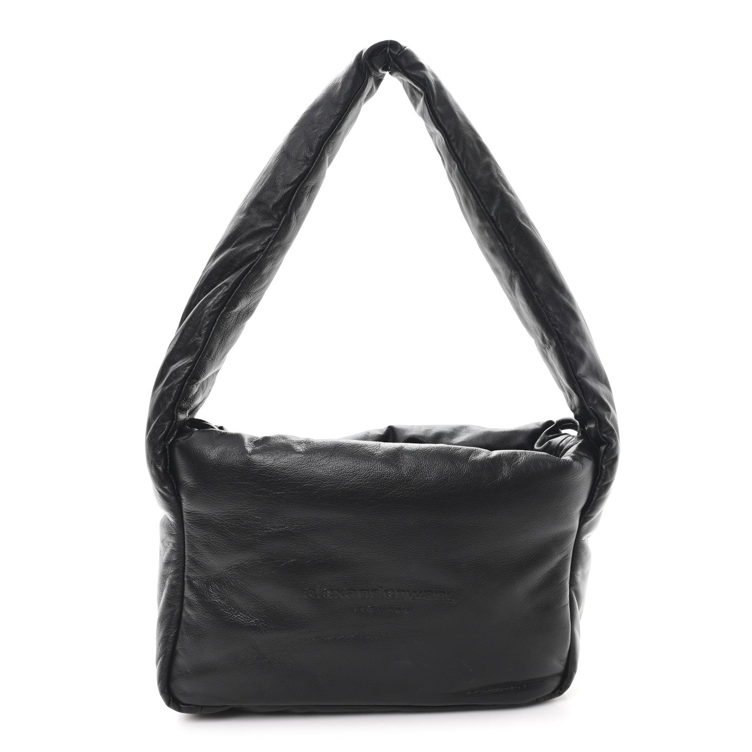Alexander Wang Lambskin Small Ryan Puffer Bag Black 1840296