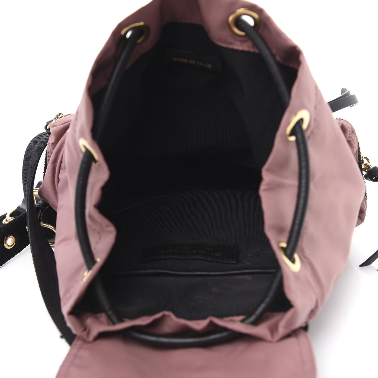 Nylon Small Rucksack Backpack Mauve Pink