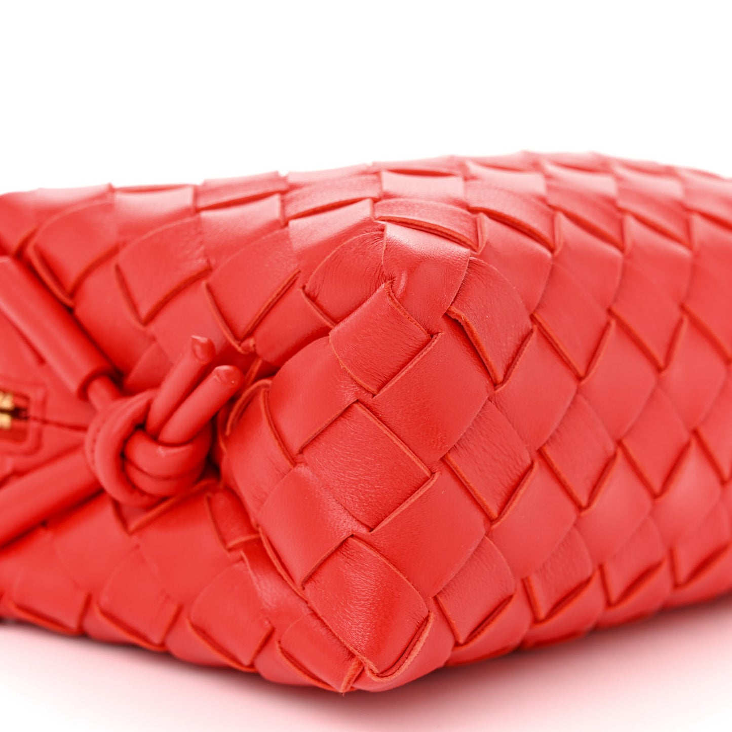 Nappa Intrecciato Mini Loop Camera Bag Redstone