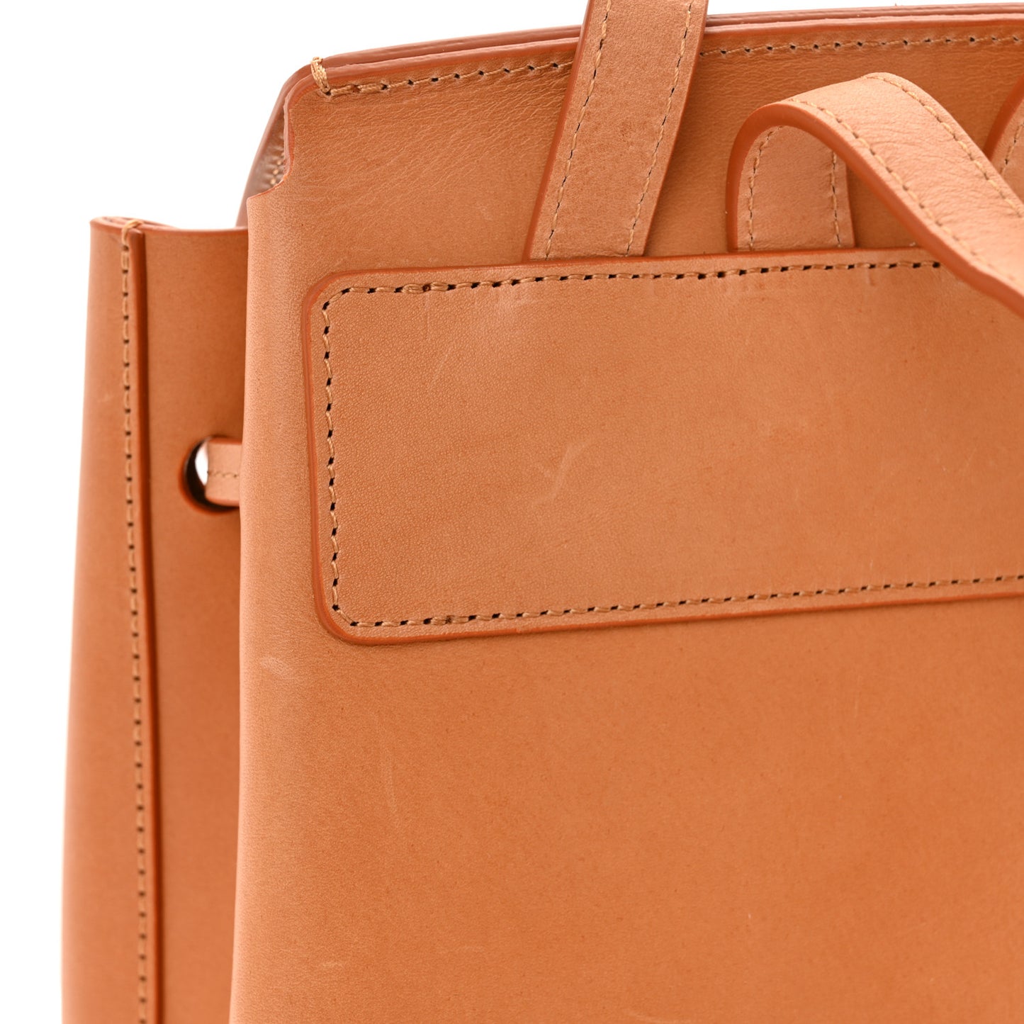 Vegetable Tanned Calfskin Mini Backpack Cammello Rosa