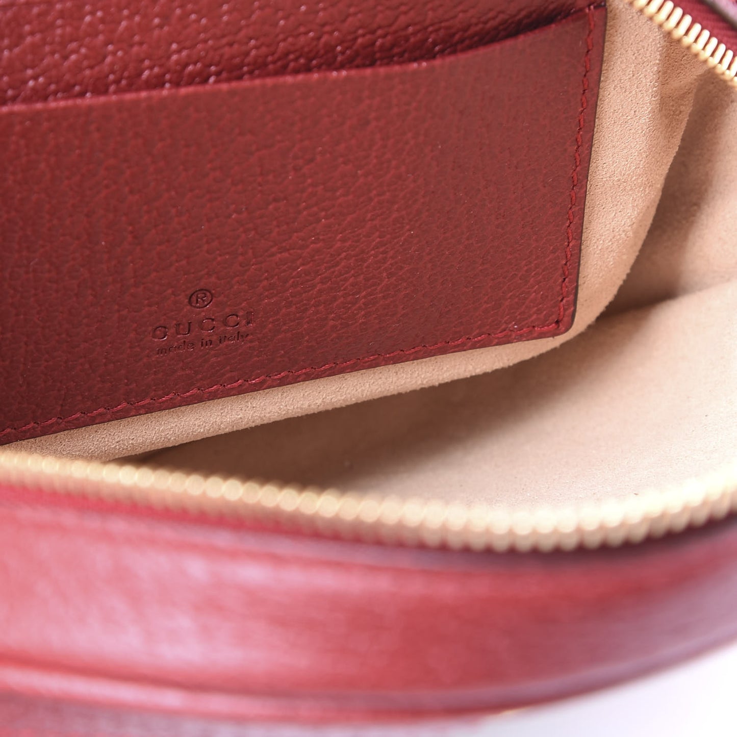 GG Supreme Monogram Web Flora Mini Ophidia Round Backpack Red