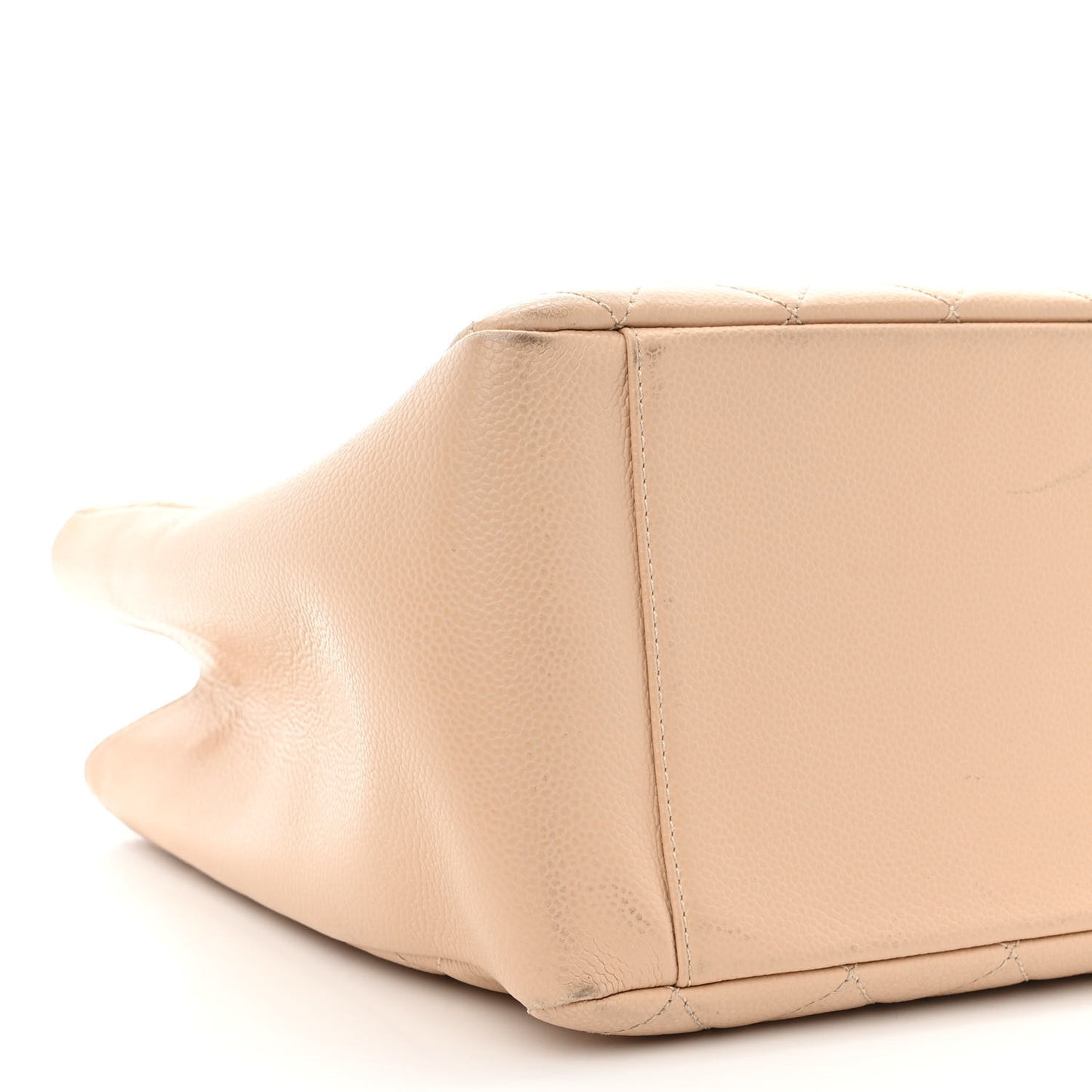 Caviar Quilted Grand Shopping Tote GST Beige Clair