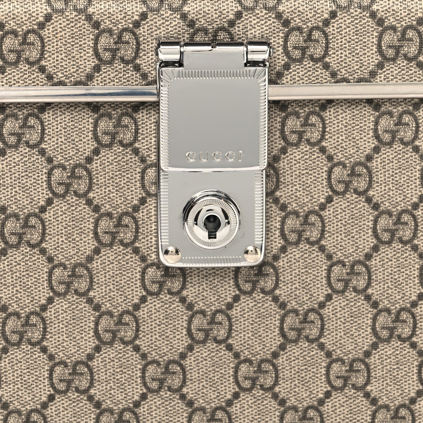 GG Supreme Monogram Globe-Trotter Beauty Case Brown