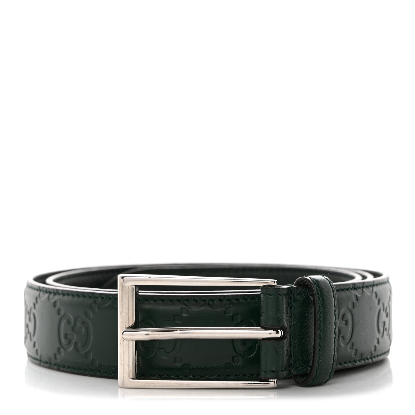 Guccissima Signature 30mm Belt 90 36 Verde