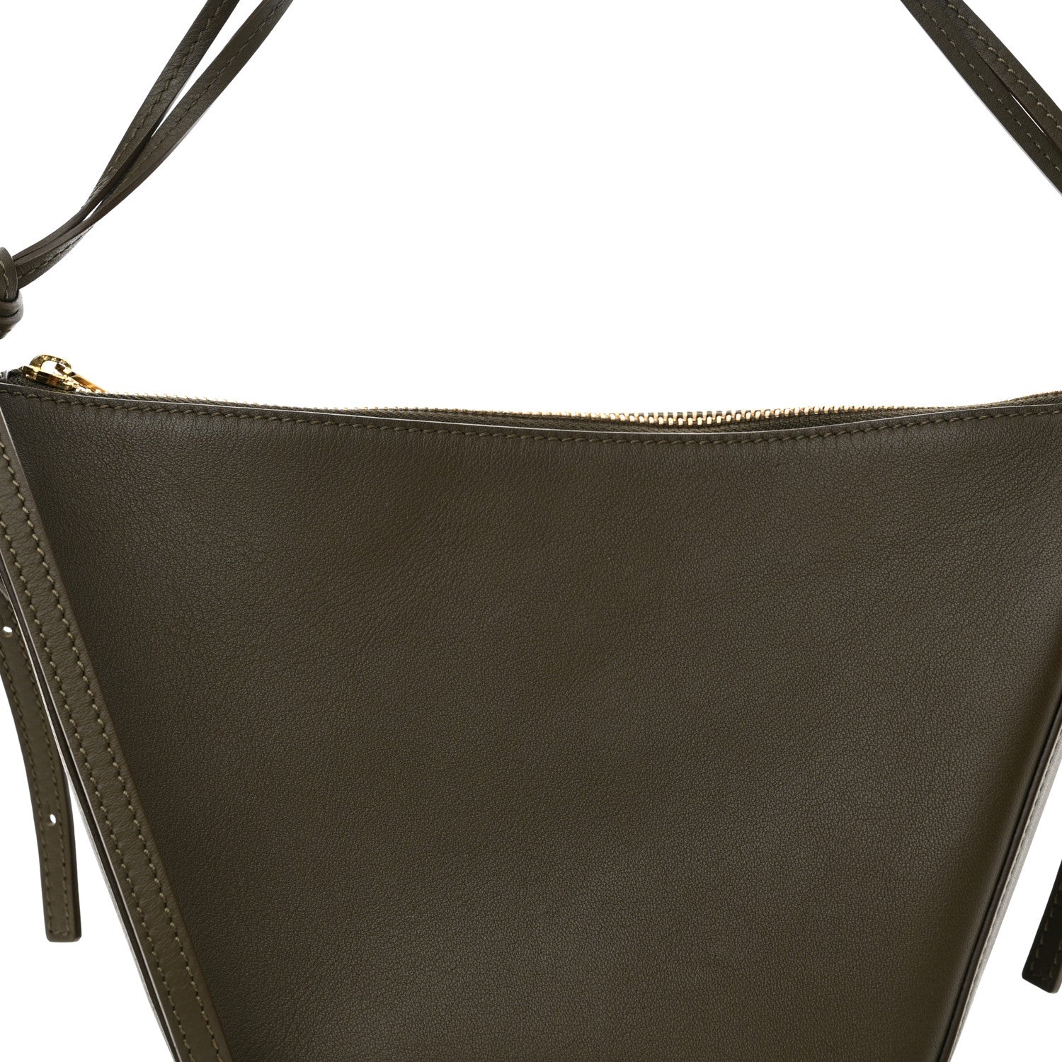 Loewe Calfskin Mini Hammock Hobo Dark Khaki Green 8 of 10