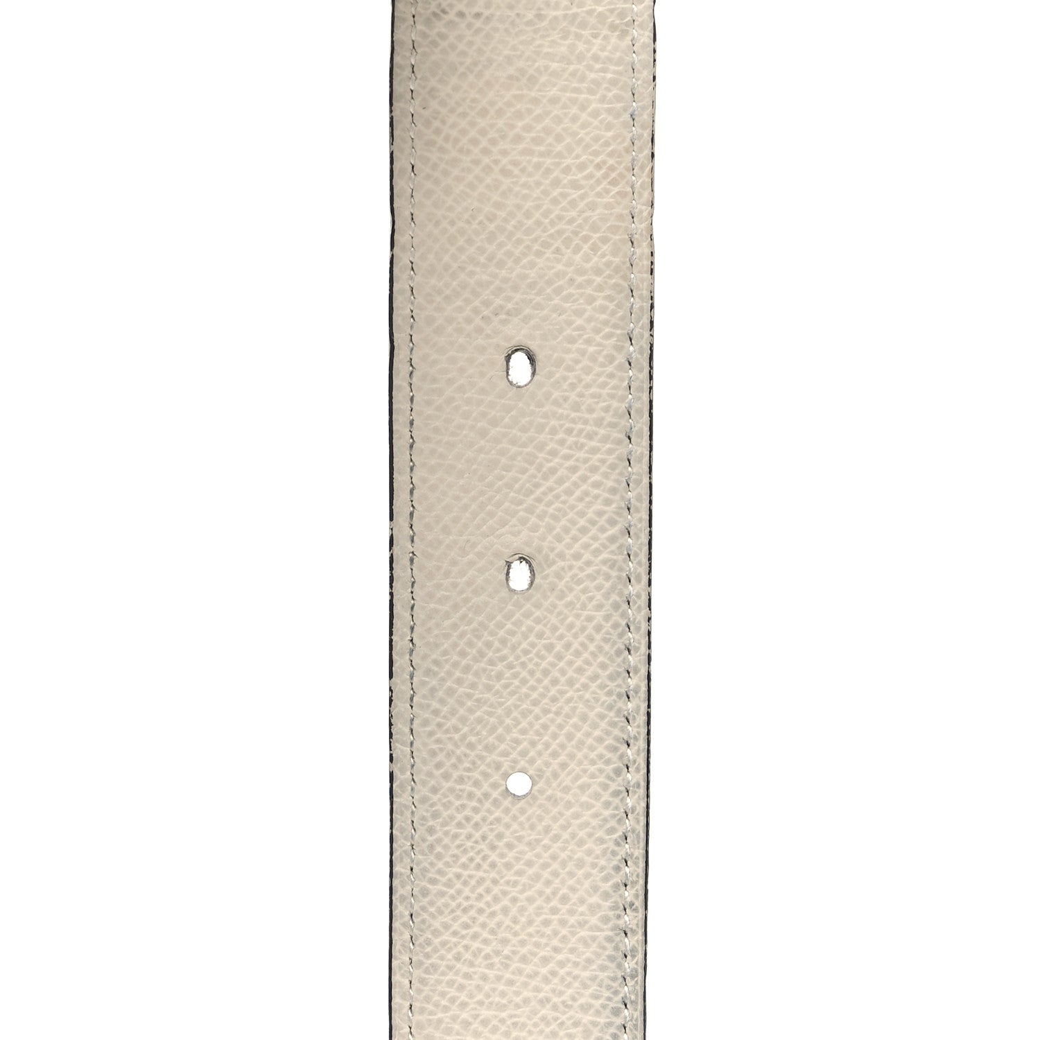 Hermes Epsom 32mm Guilloche H Belt 100 Bleu Indigo White 5 of 8