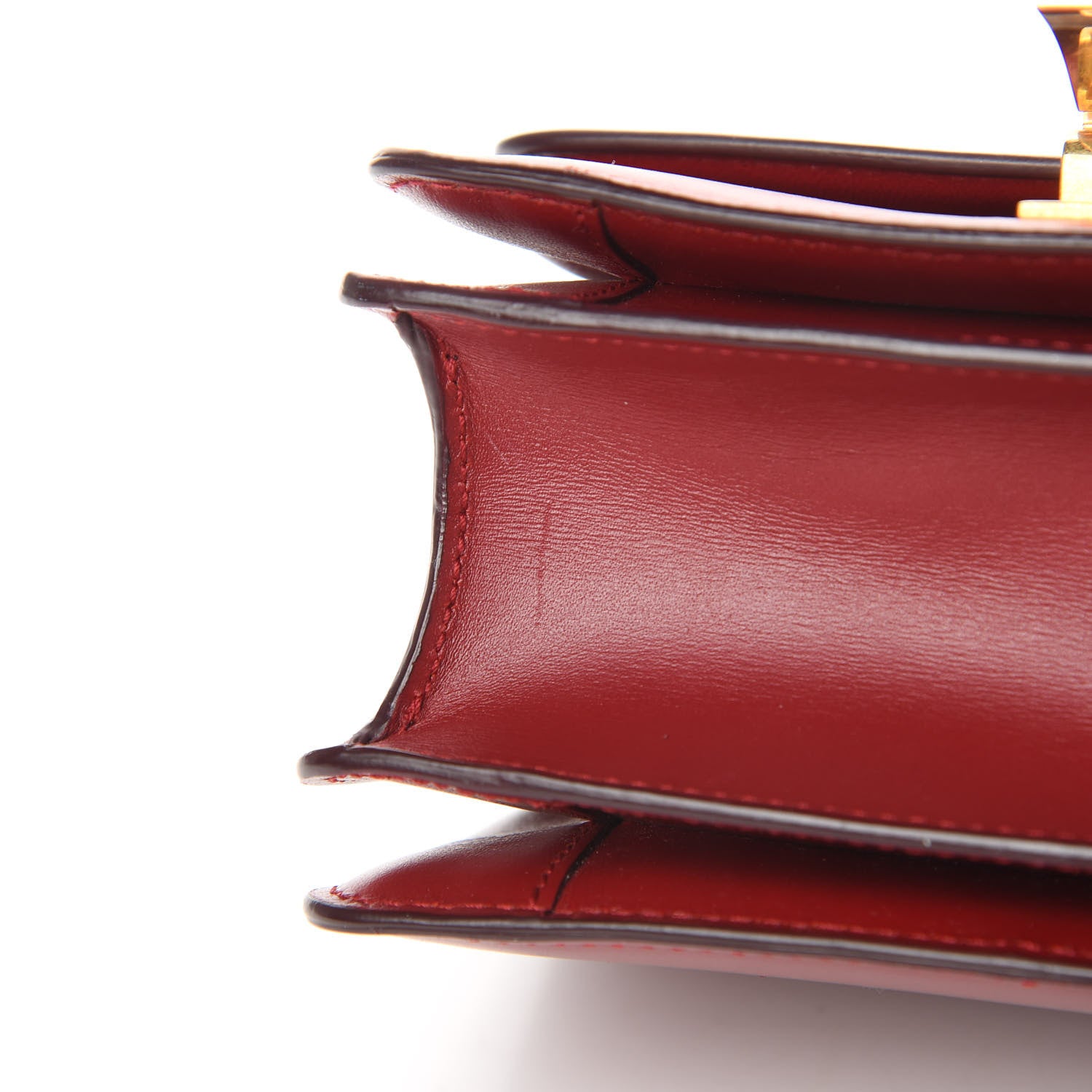 Celine Box Calfskin Small Classic Box Flap Bag Red 13 of 15