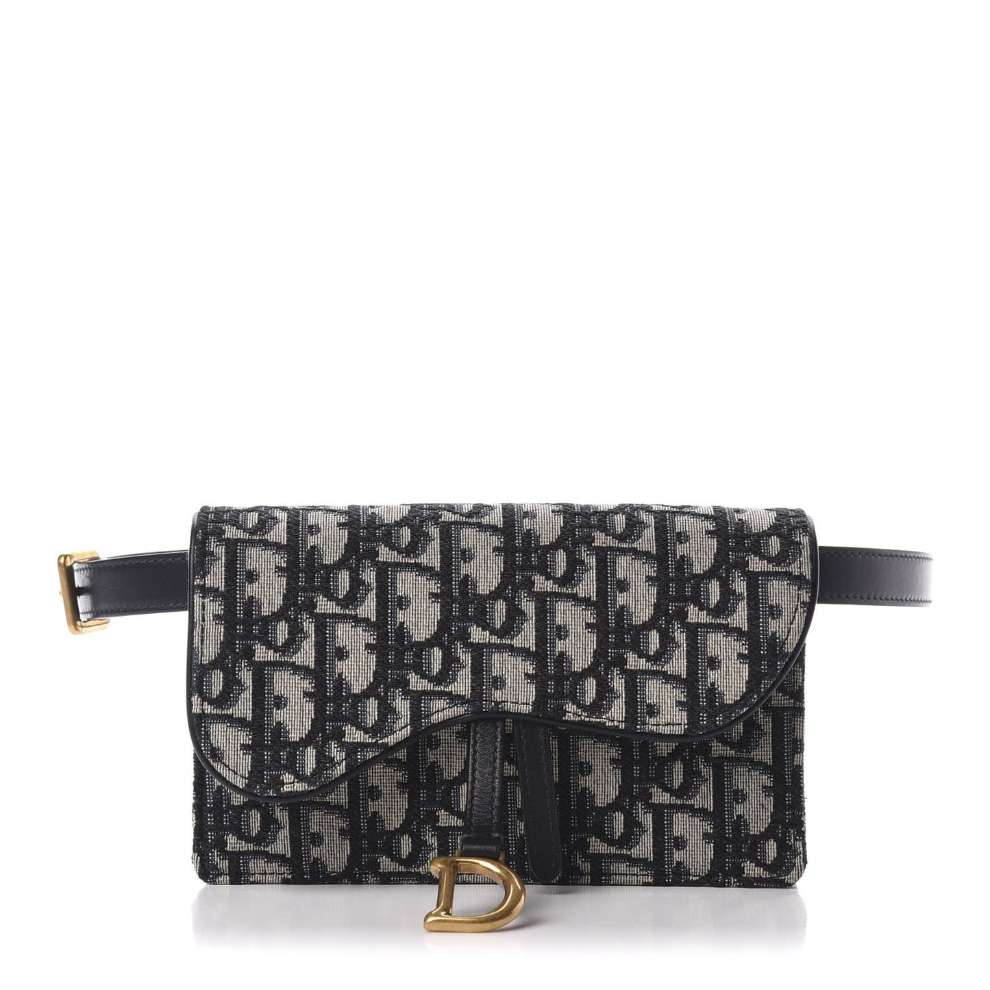 Oblique Saddle Belt Bag Blue