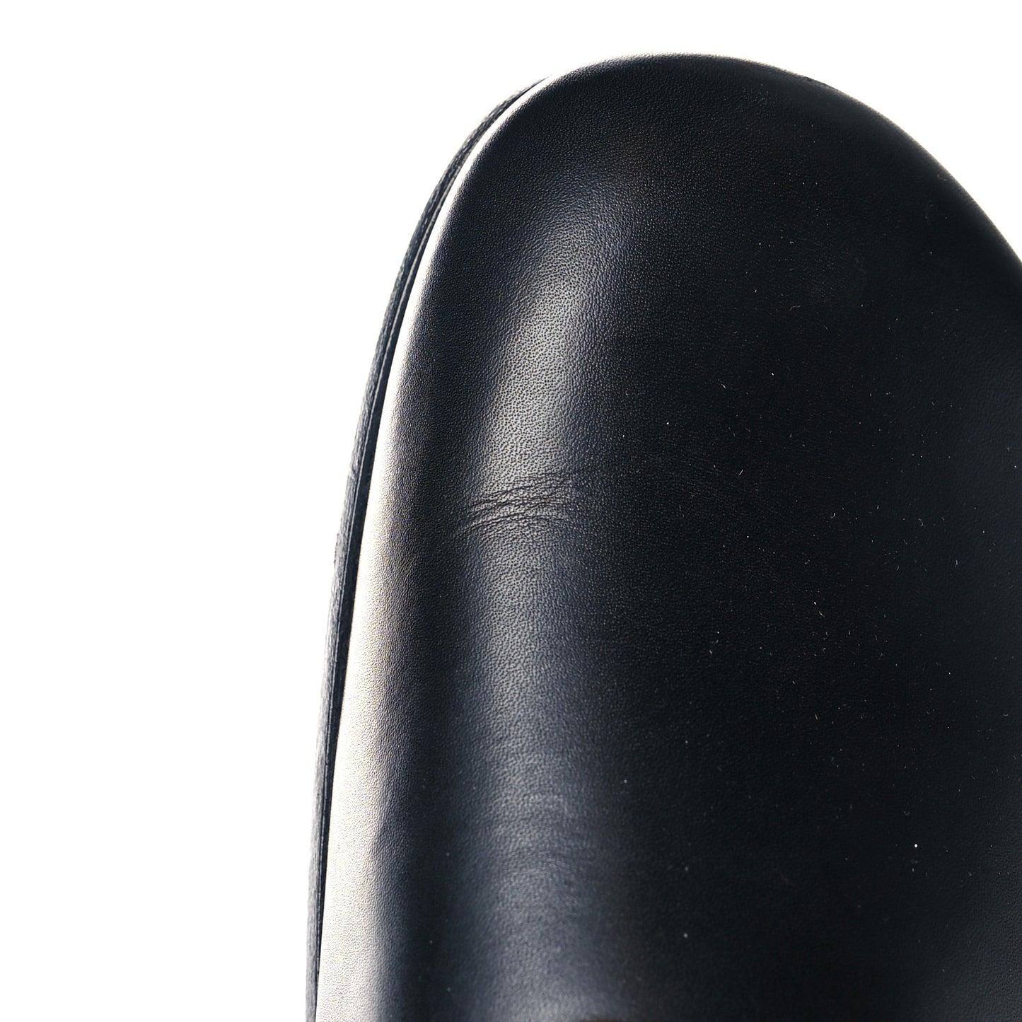 Calfskin Mens Horsebit River Slippers 9 Black