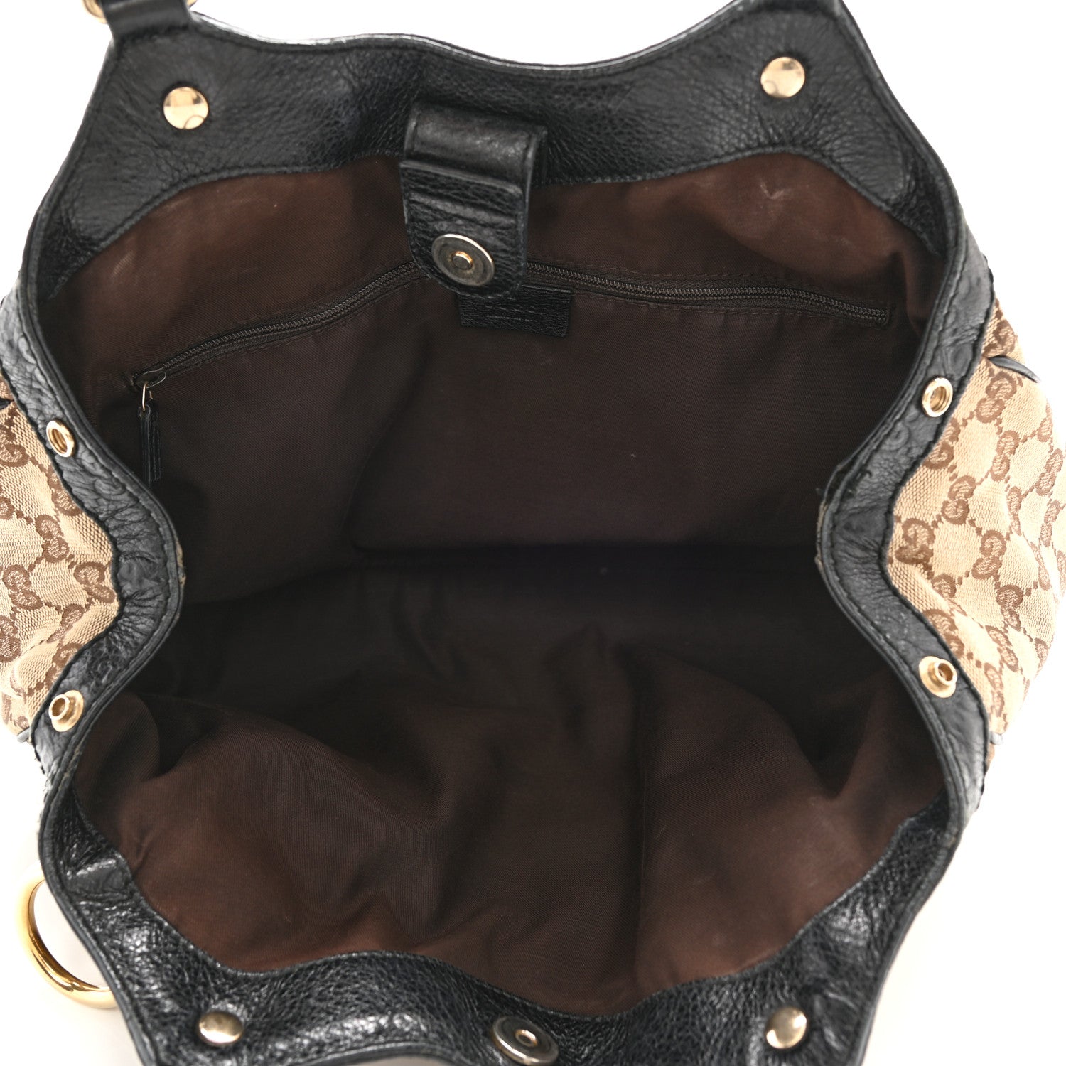 Gucci Monogram Medium Sukey Tote Beige Ebony Black 4 of 14