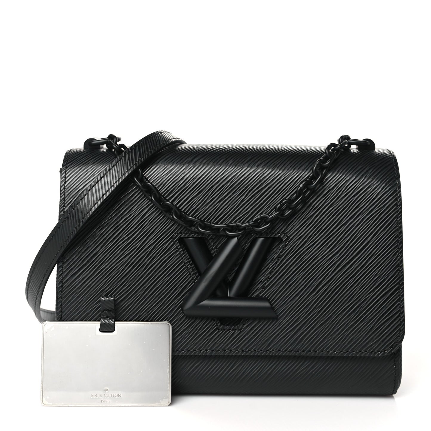Epi Twist Shoulder Bag MM Matte Black