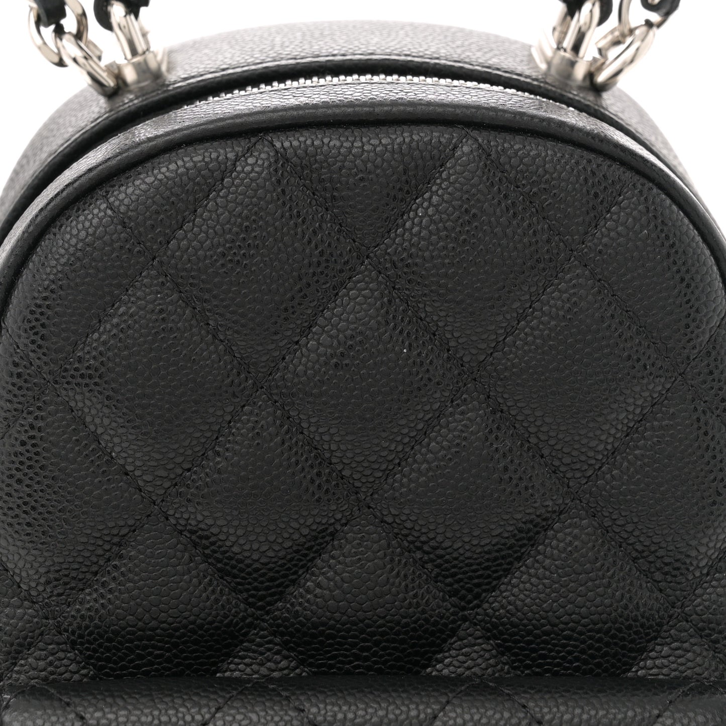 Caviar Quilted CC Mini Classic Backpack Black