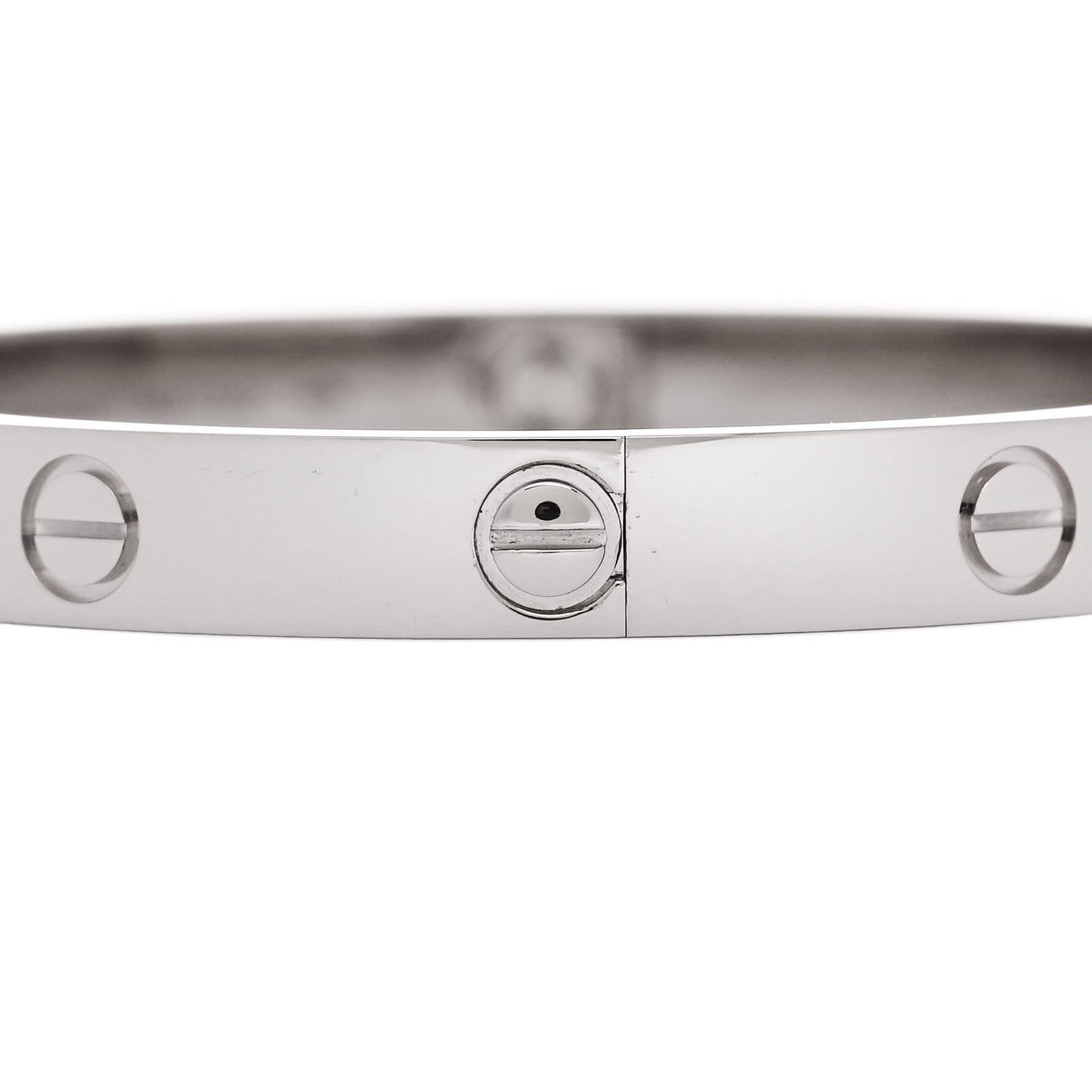 18K White Gold LOVE Bracelet 17