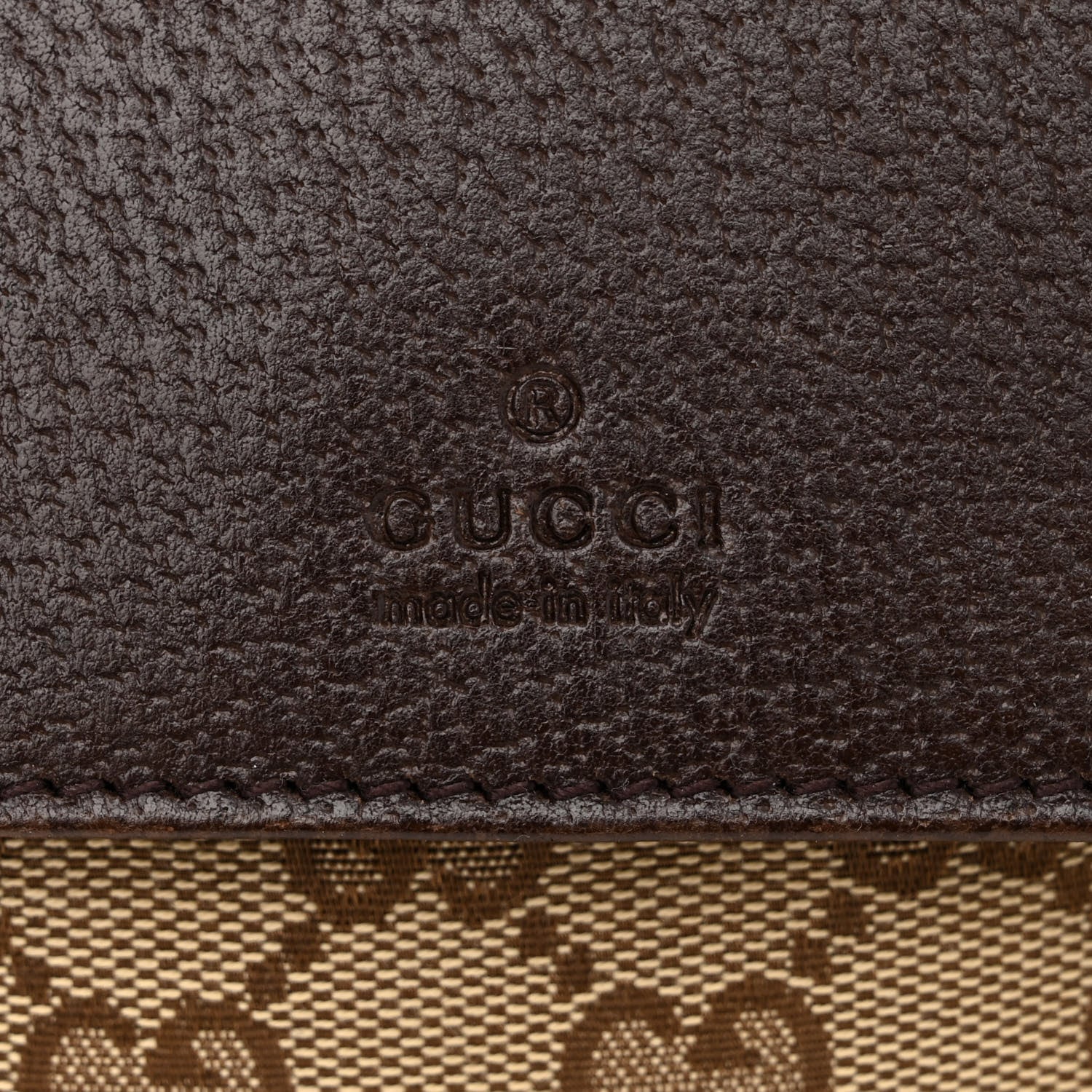 Gucci Monogram Double Pocket Belt Bag Dark Brown 8 of 14