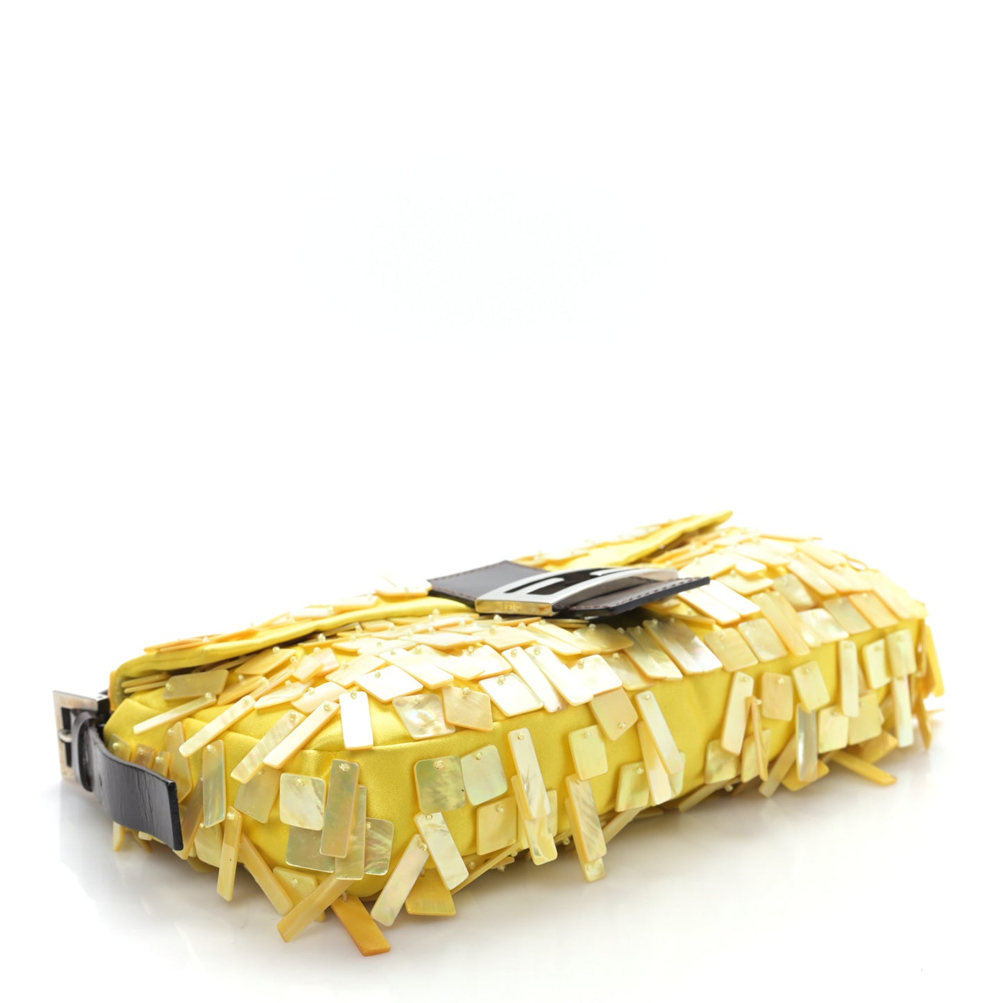 Satin Mother of Pearl Baguette Yellow