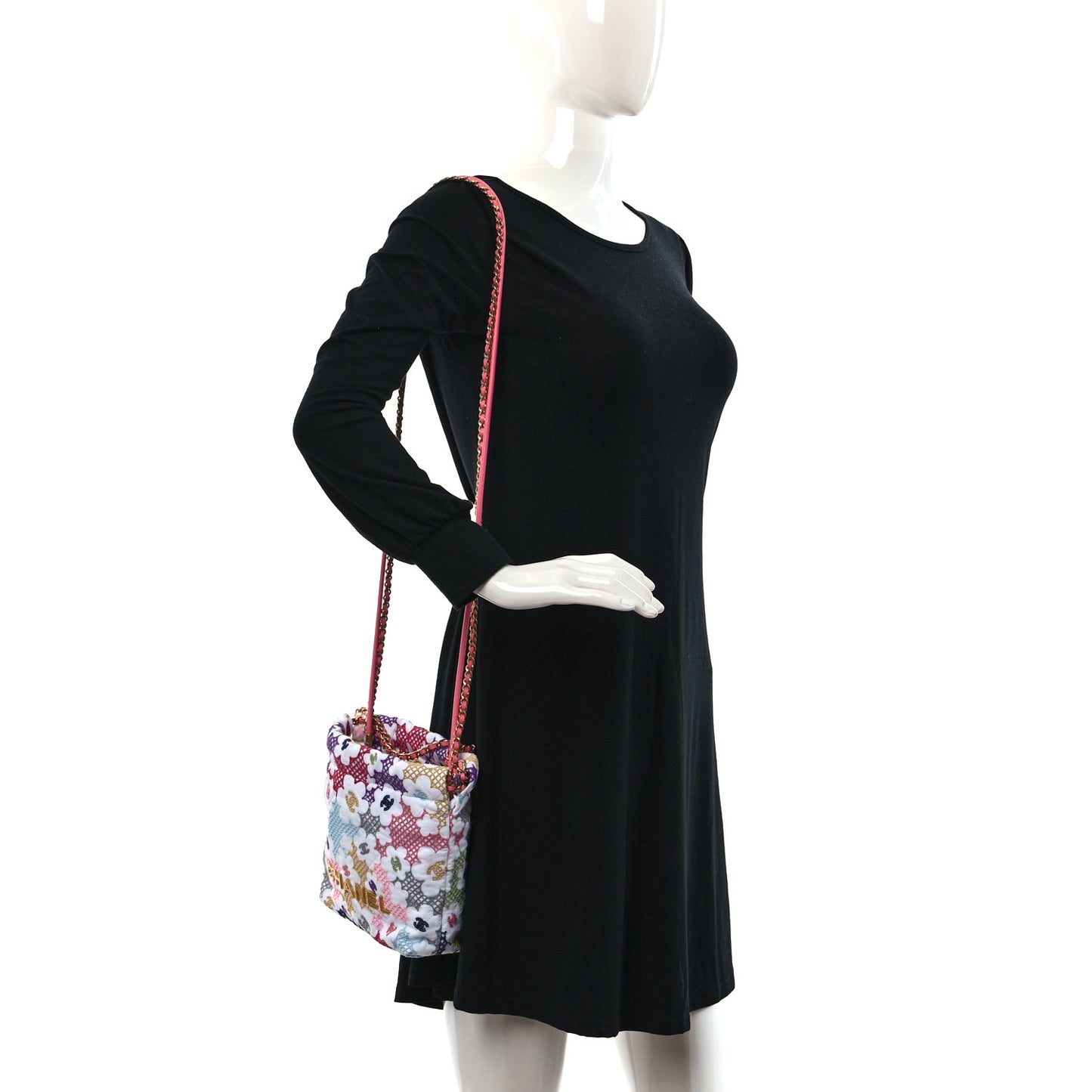 Lace Patchwork Mini Chanel 22 Multicolor