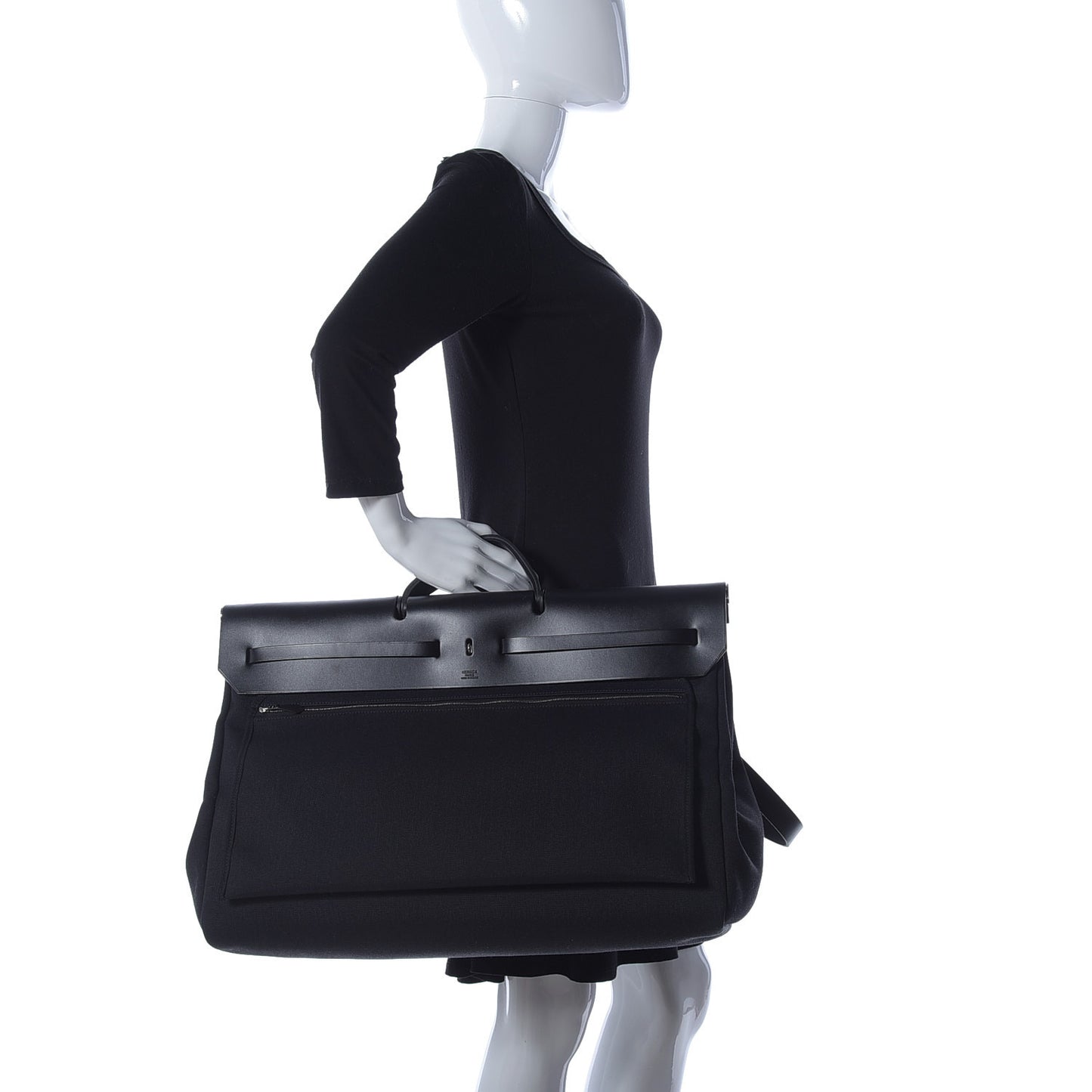 Military Toile Vache Hunter Herbag Zip Retourne Cabine Bag Black