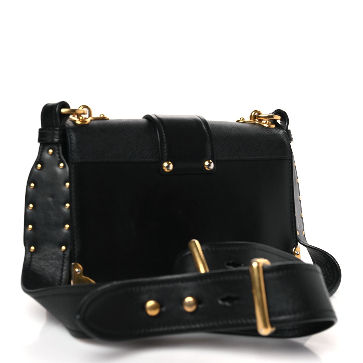 City Calf Saffiano Cahier Bag Black