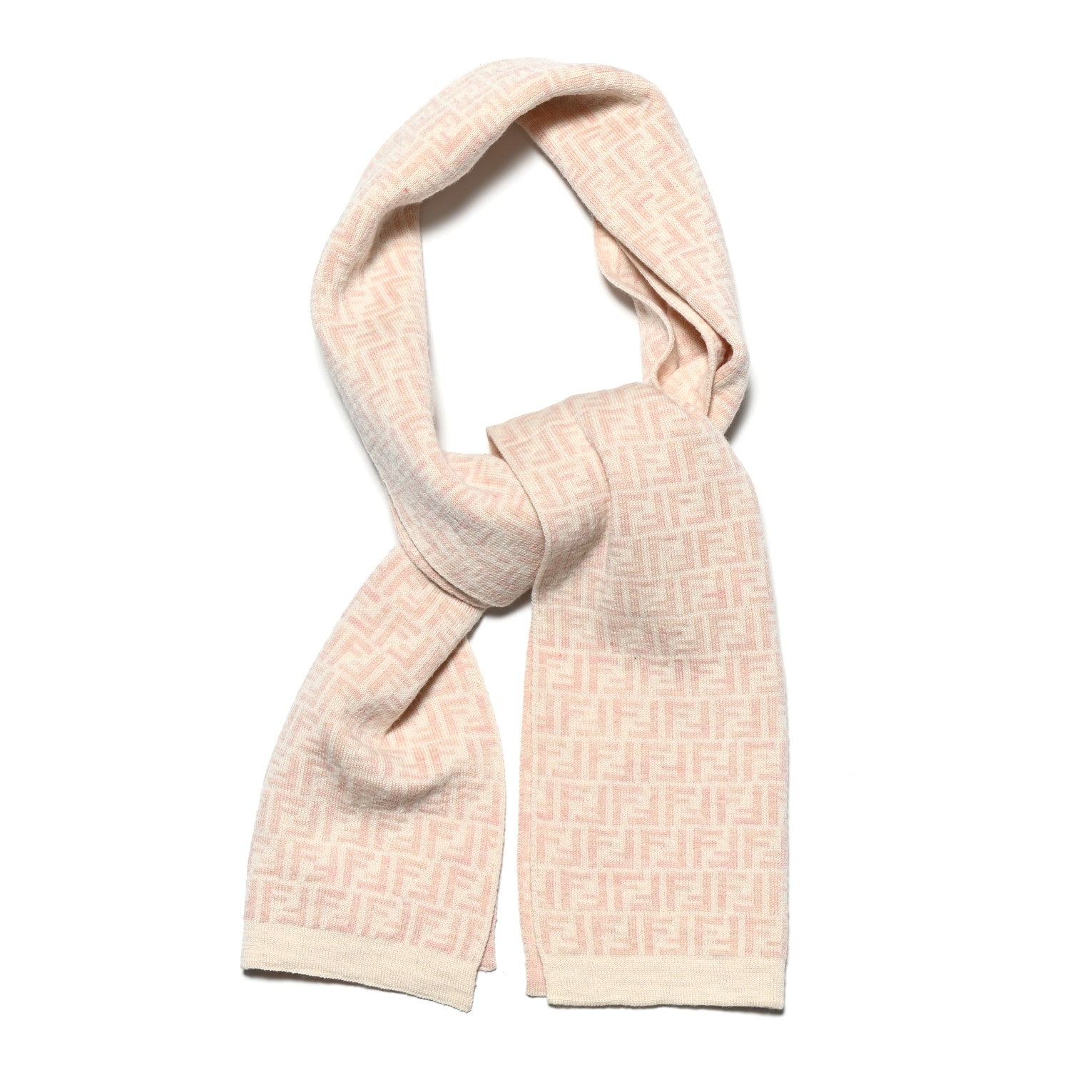 Fendi Wool Cashmere FF Scarf Pink 1758578 – FASHIONPHILE