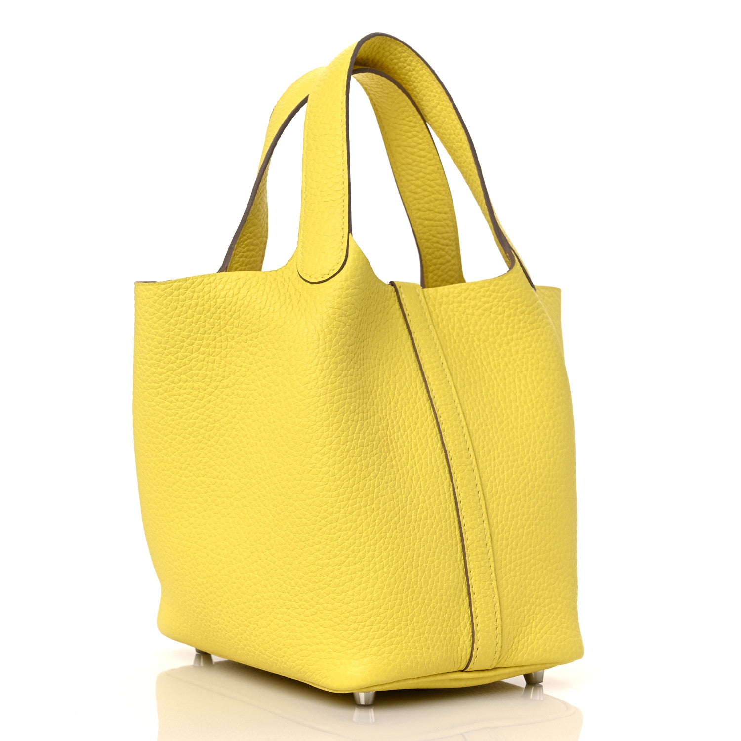 Hermes Taurillon Clemence Picotin Lock 18 PM Lime 3 of 9