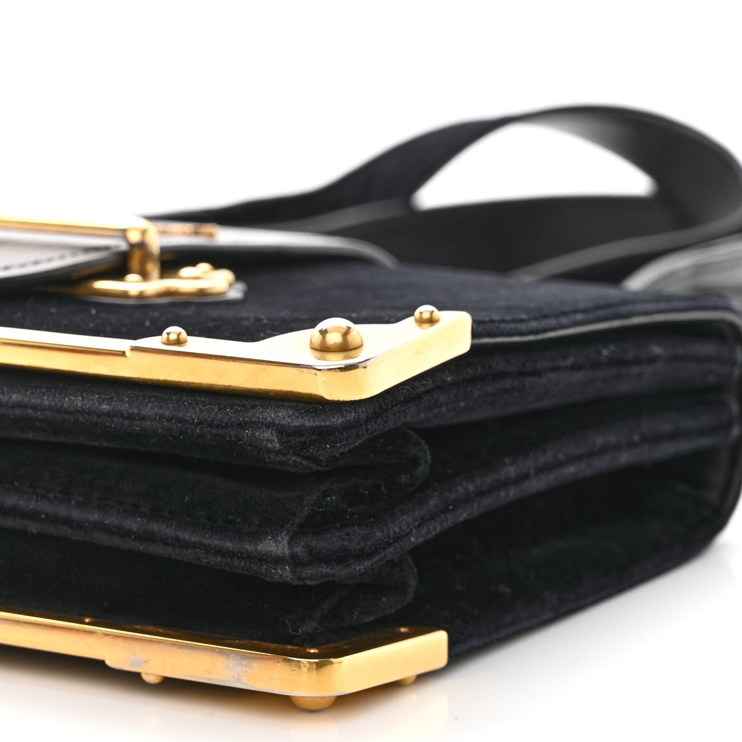 Velvet City Calfskin Cahier Bag Black
