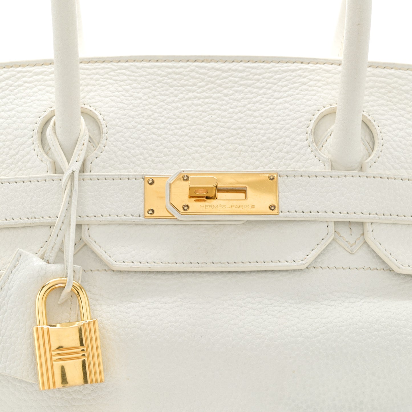 Taurillon Clemence JPG Birkin 42 White