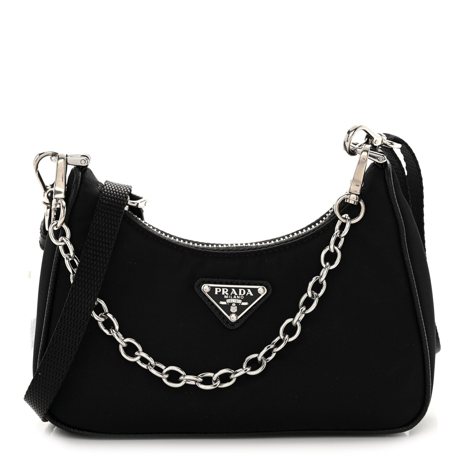 Prada Tessuto Nylon Mini Re-Edition 2000 Shoulder Bag Black 1 of 9