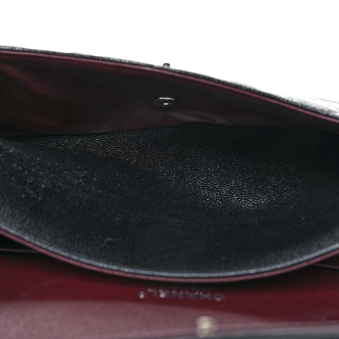 Caviar Quilted Maxi Double Flap Black