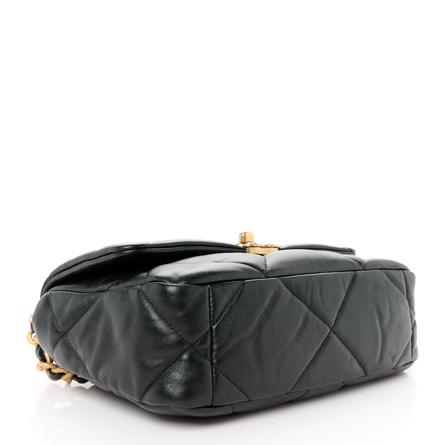 Lambskin Quilted Medium Chanel 19 Flap Black