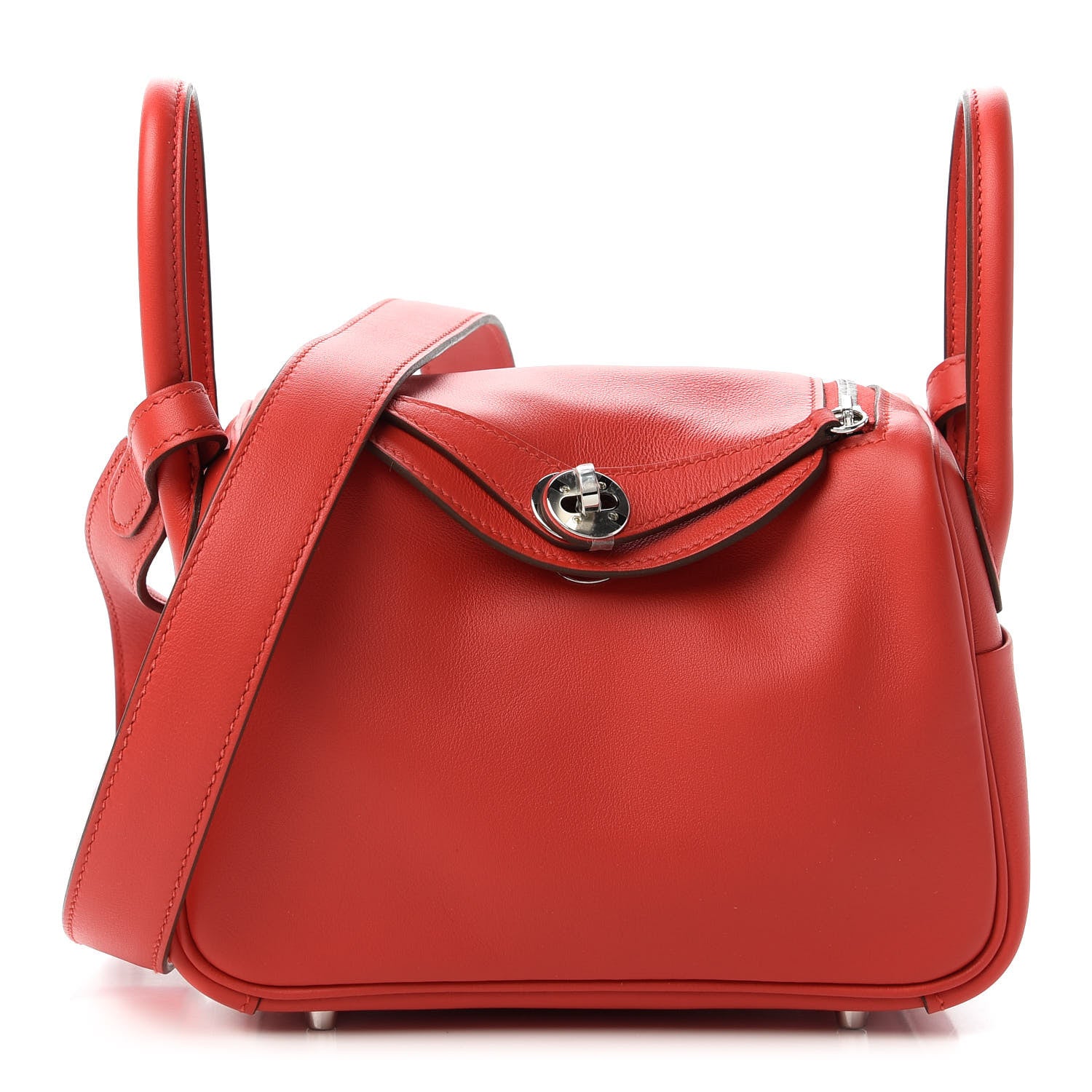 Hermes Swift Mini Lindy 20 Rouge Tomate 1 of 11