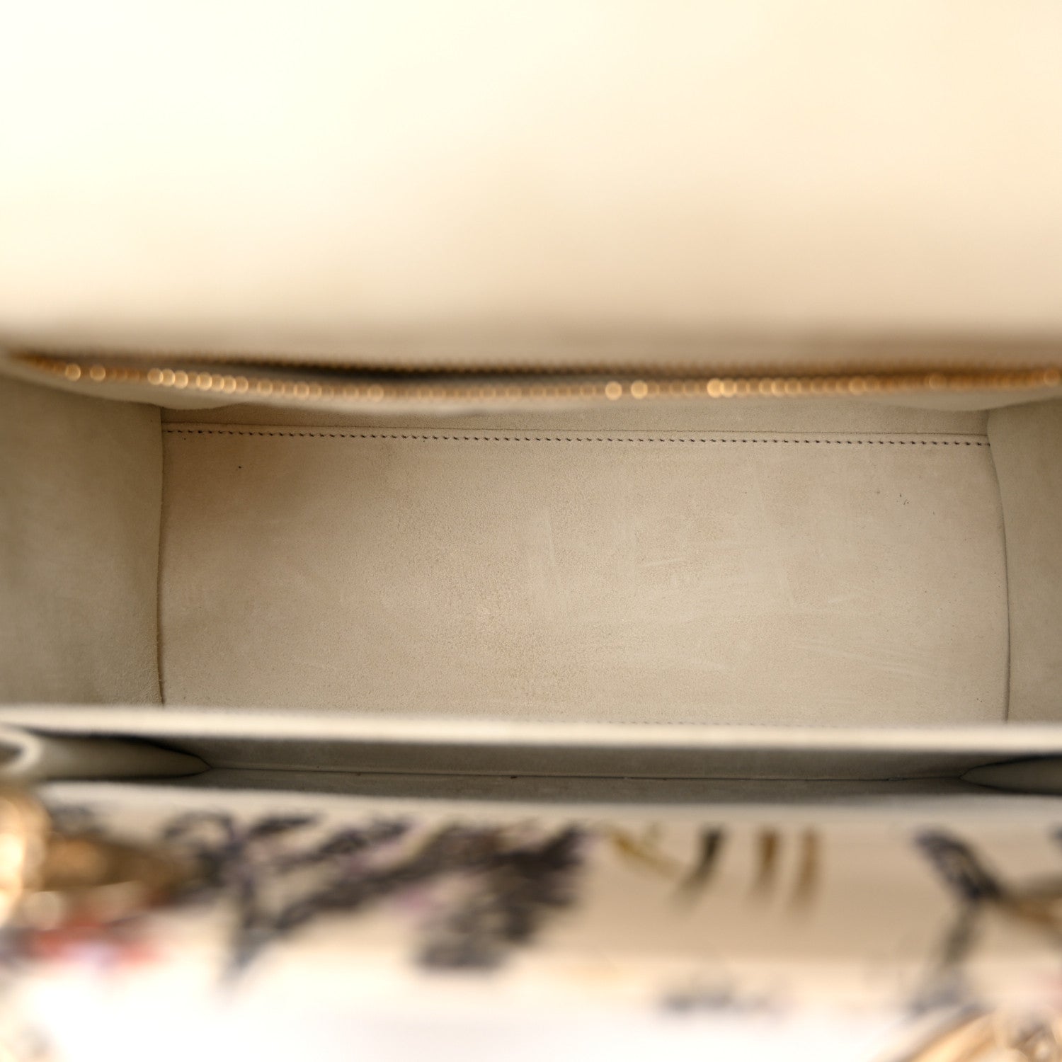 Christian Dior Calfskin Beaded Embroidered Jardin Naturel Mini Lady Dior White Multicolor 5 of 9