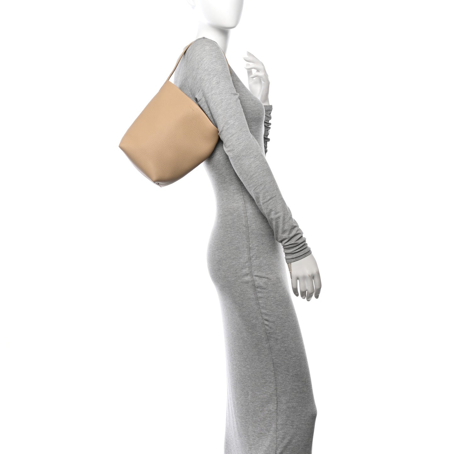 Grained Calfskin Small N/S Park Tote Boulder